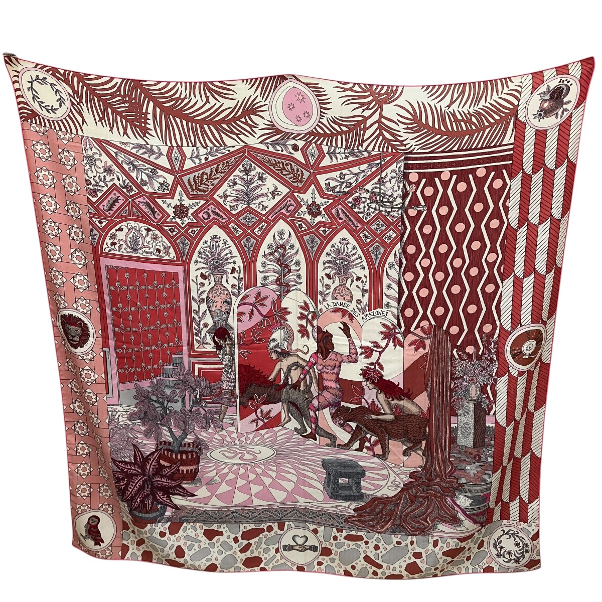 楽天市場】【極美品】HERMES エルメス カレ90 Copeaux オガ屑柄 紺