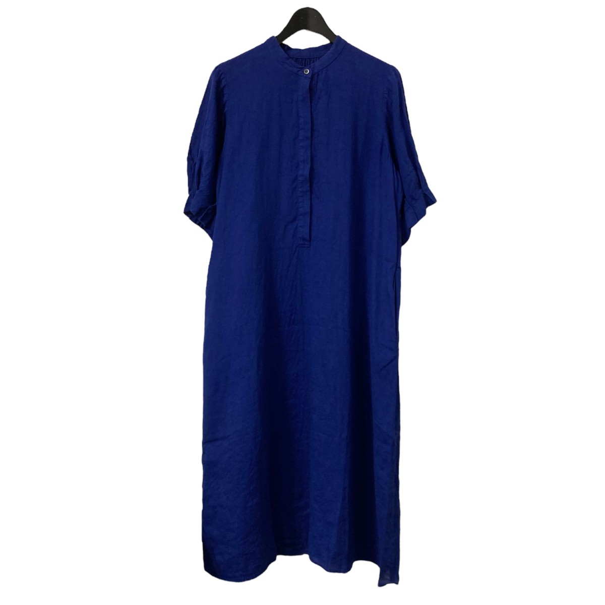 【中古】 journal standard L’essage　 25SS リネンタックスリーブワンピース リネンワンピース 25040370040110 ブルー サイズ：36 【180426】（ジャーナルスタンダードレサージュ）