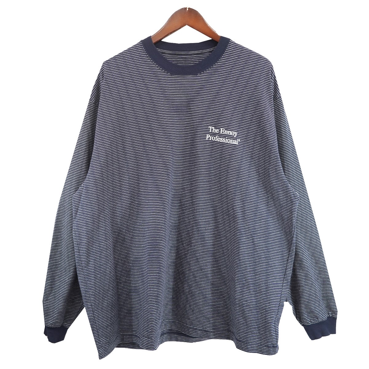 PANEL BORDER L⁄S T-SHIRT (NAVY) | ENNOY ennoy L/S BORDER T-SHIRTS