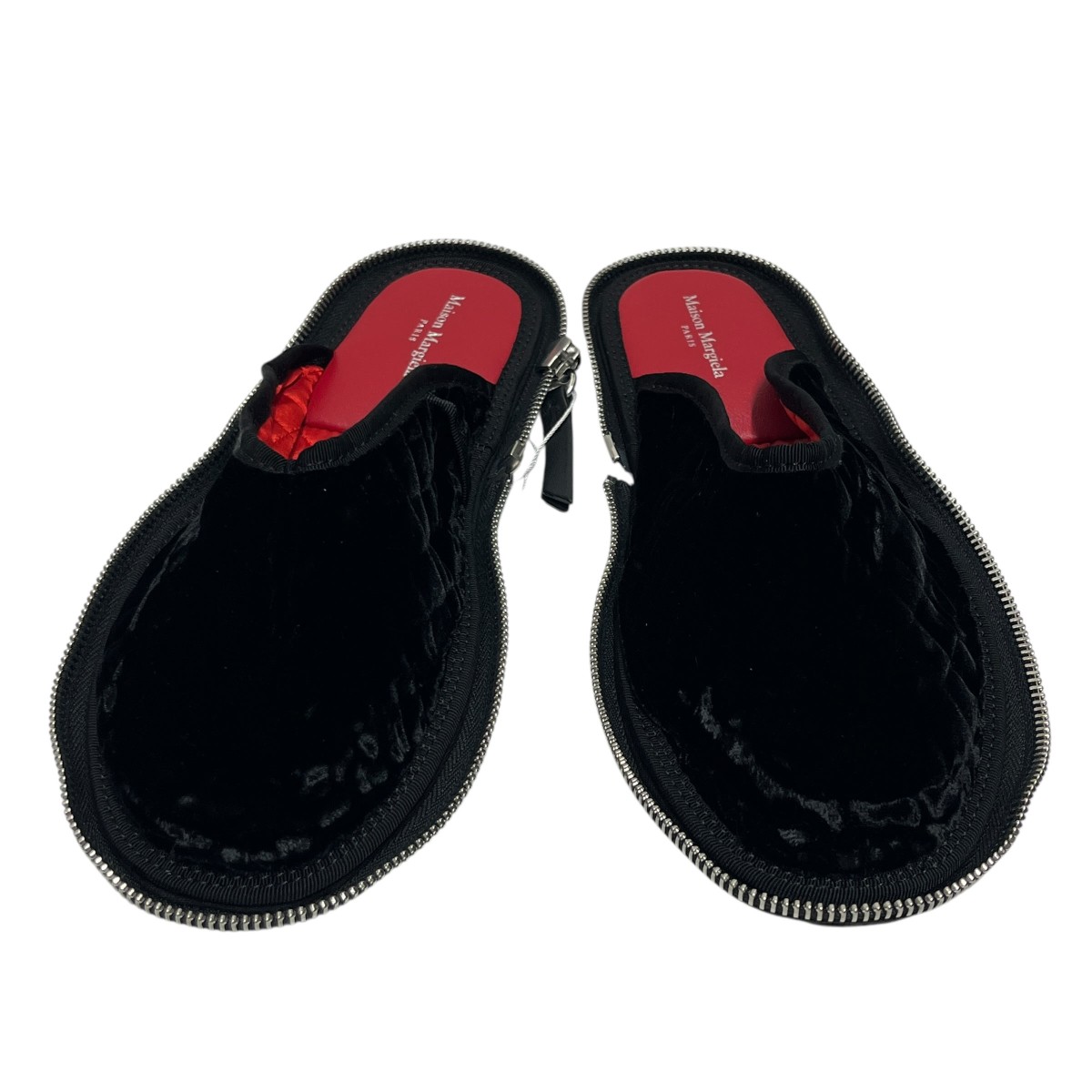 【中古】\u003cBR\u003eMaison Margiela\u003cBR\u003e木目細かシューズ S58WX0101 黒いこと×赤いこと 大きさ：36\u003cBR\u003e【通貨価値思いなおす】