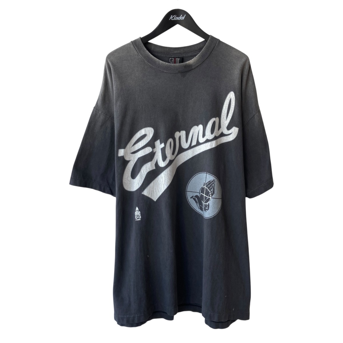 【中古】\u003cBR\u003eSAINT MICHAEL×FEAR OF GOD\u003cBR\u003eFG_SS TEE ／ SNT OF GOD プルオーバー SM-HR8-0000-C01 薄墨色 大きさ：os\u003cBR\u003e【必要経費思いかえす】