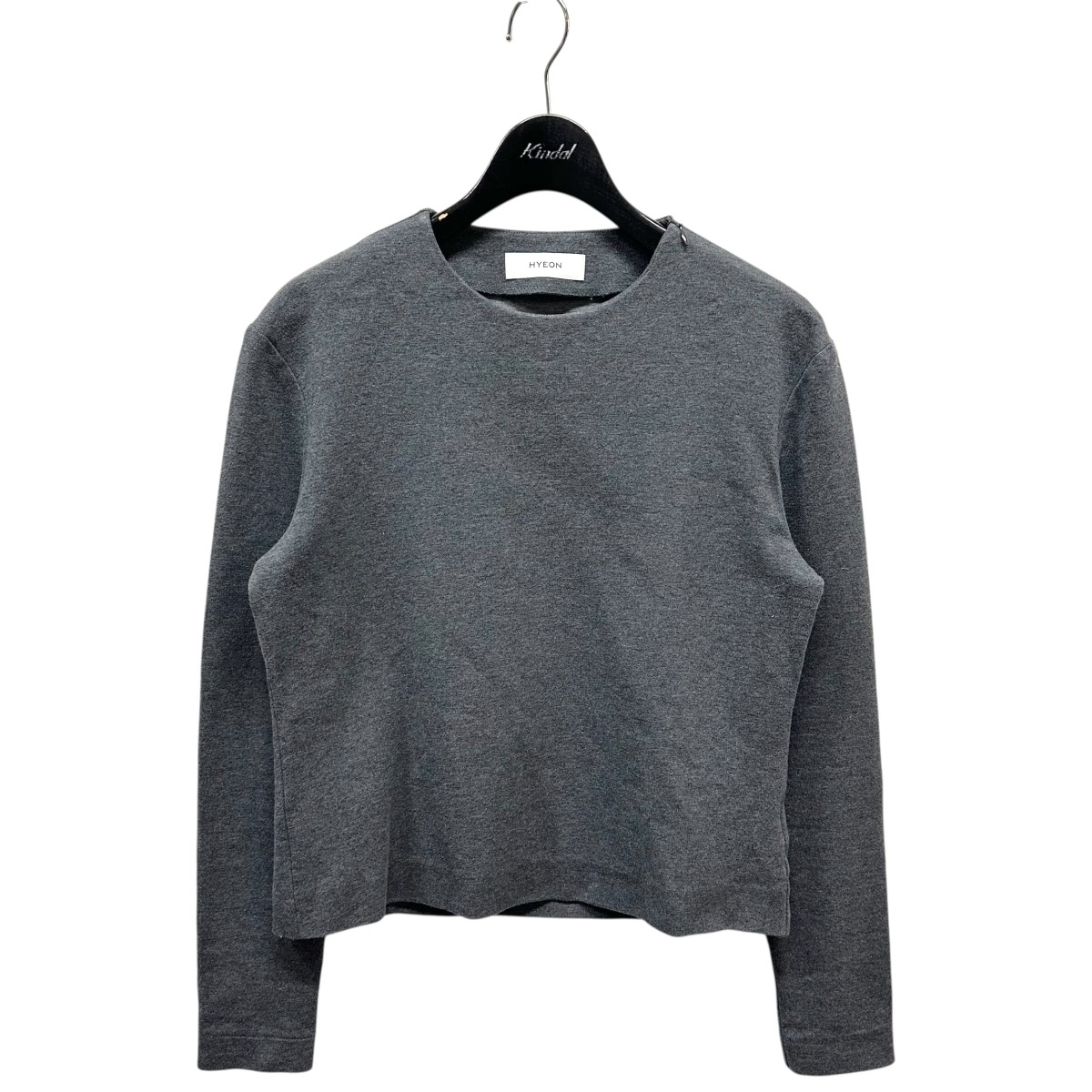 【中古】 HYEON　 shoul tee 長袖カットソー HY24AWCS-03 グレー サイズ：Free 【170925】（ヘヨン）