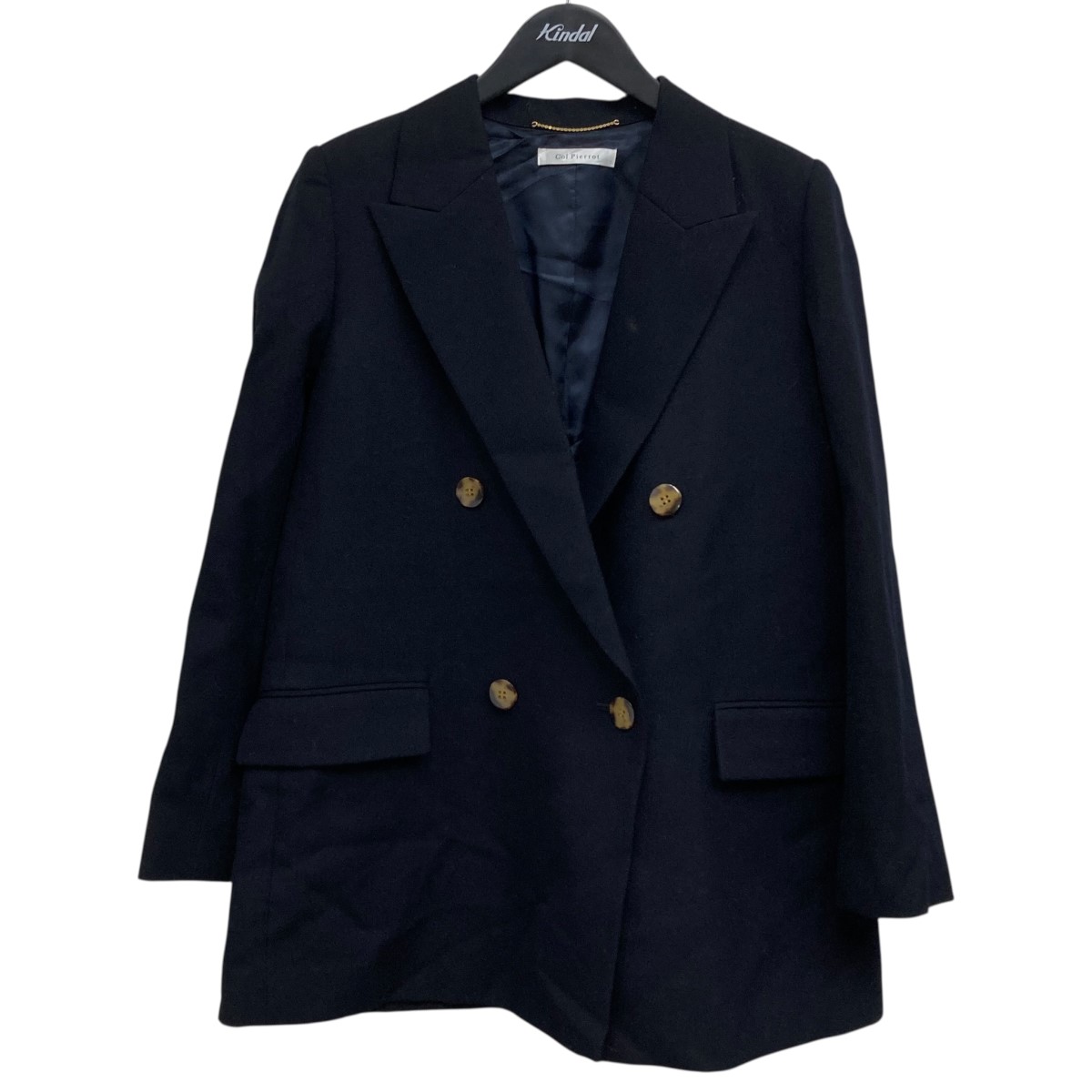 【中古】 Col Pierrot MUSE de Deuxieme Classe 22AW テーラードジャケット ネイビー サイズ：FREE 【価格見直し】