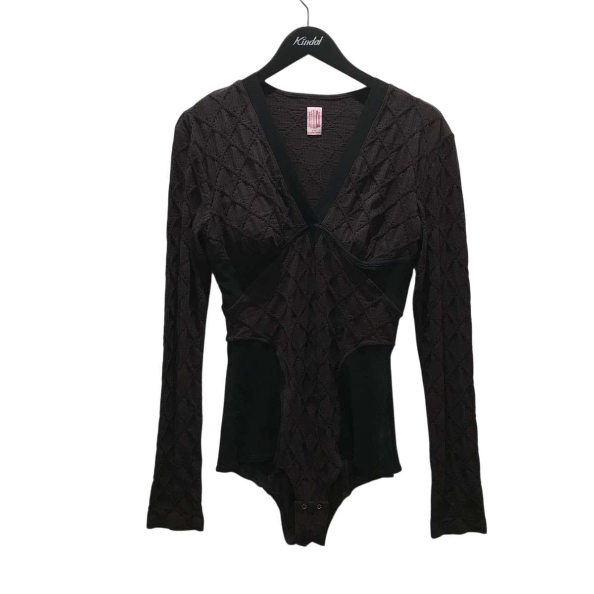 FETICO Vネックボディスーツ 長袖ボルドー FETICO Vネックボディスーツ 長袖ボルドー FETICO Vネックボディ