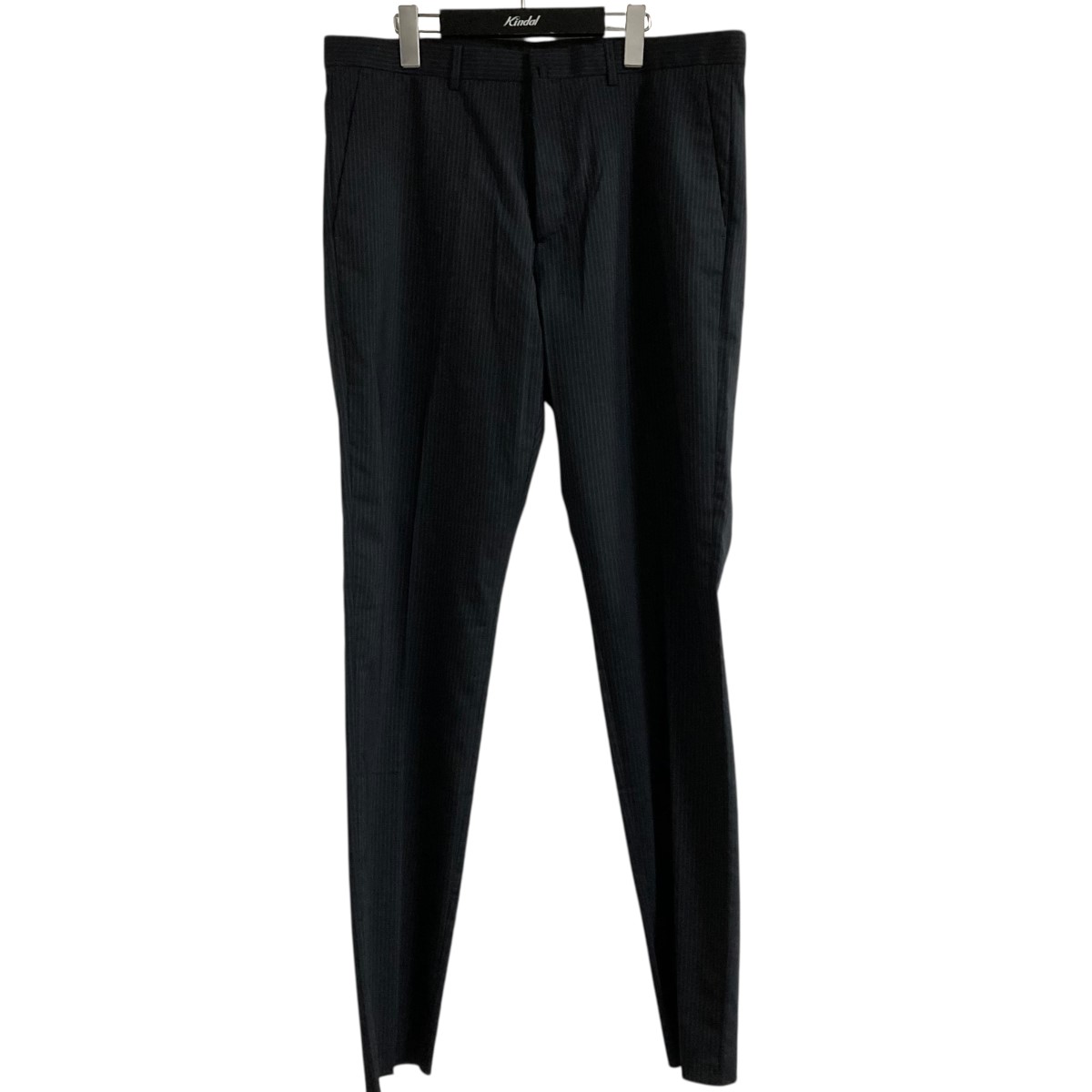 【中古】 ACNE STUDIOS ストライプスラックス ブラック サイズ：52 【価格見直し】