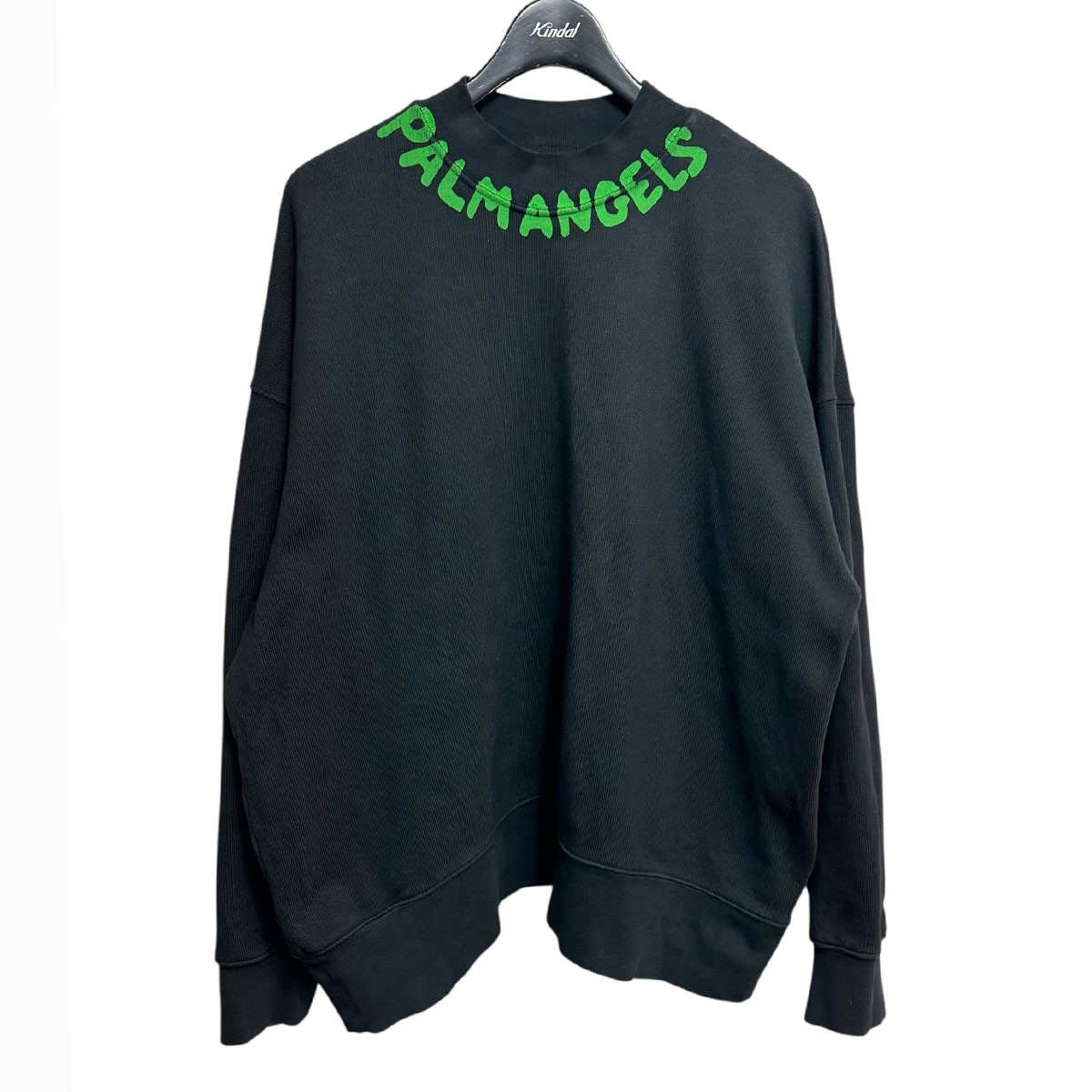 【中古】Palm Angels フロントロゴスウェットシャツ PMBA026S24FLE002 黒いこと 大きさ：M 【170925】（パームエンジェルス）
