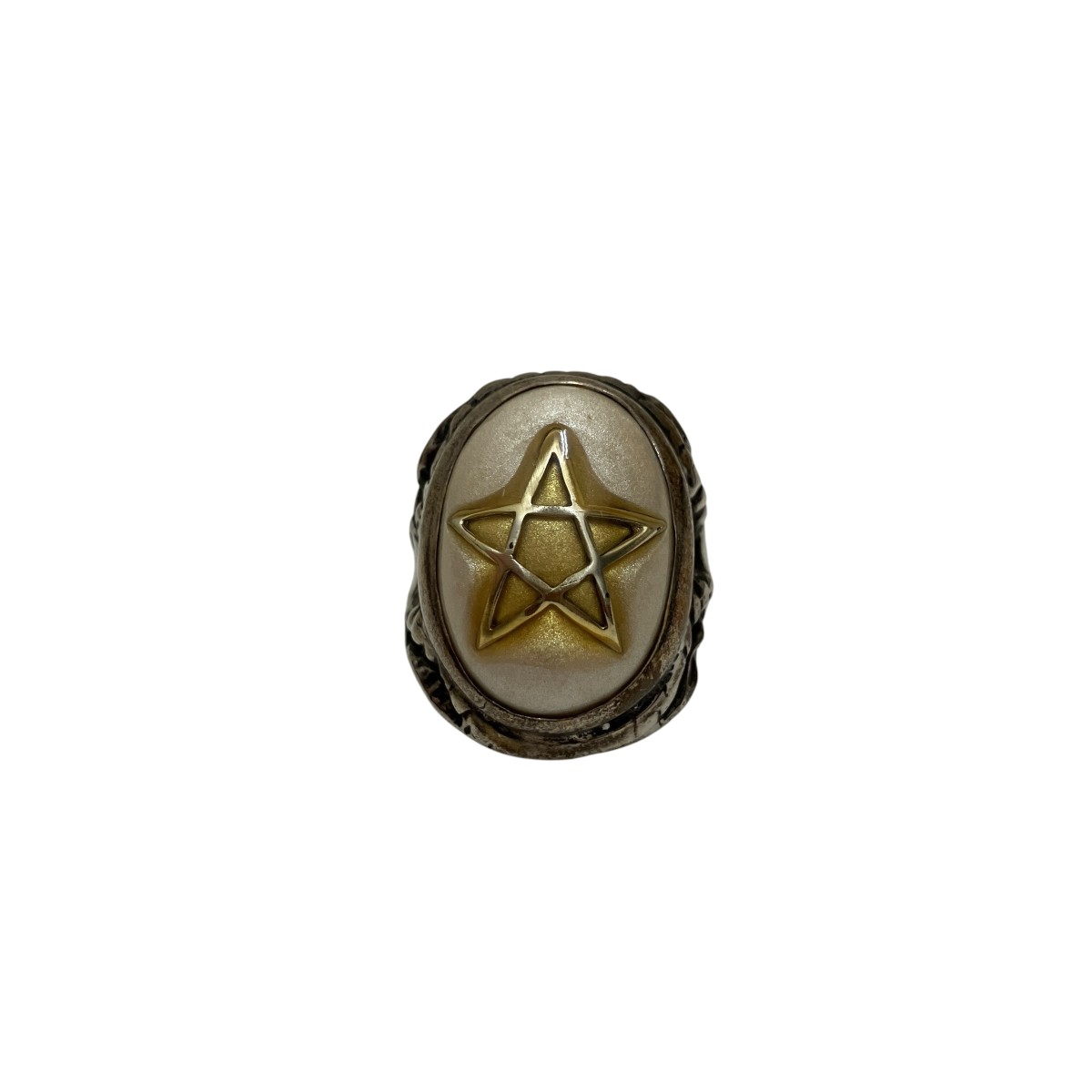 【中古】 ALEX STREETER　 Angel Heart Ring 2009 エンジェルハートリング シルバー、ホワイト サイズ：14号 【180925】（アレックスストリーター）