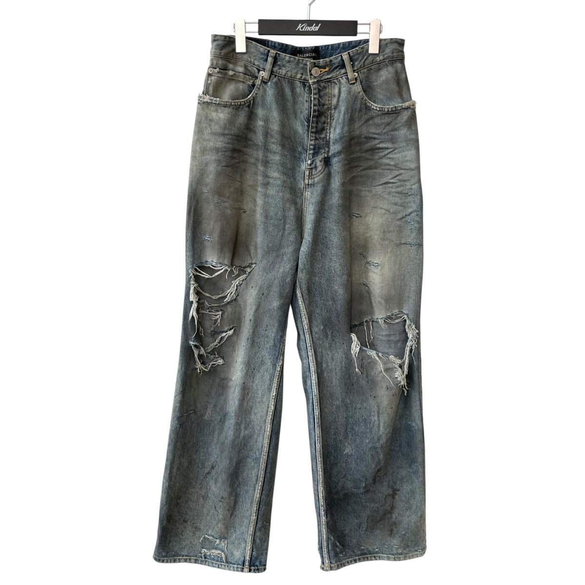 BALENCIAGA バレンシアガ 23ss デストロイバギーデニム　M BALENCIAGA バレンシアガ 23SS Destroyed Knee Baggy Jeans