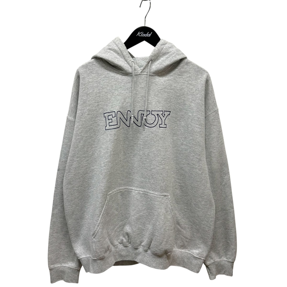 楽天市場】ENNOY エンノイ 22AW ロゴ刺繍 パーカー メンズ グレー size