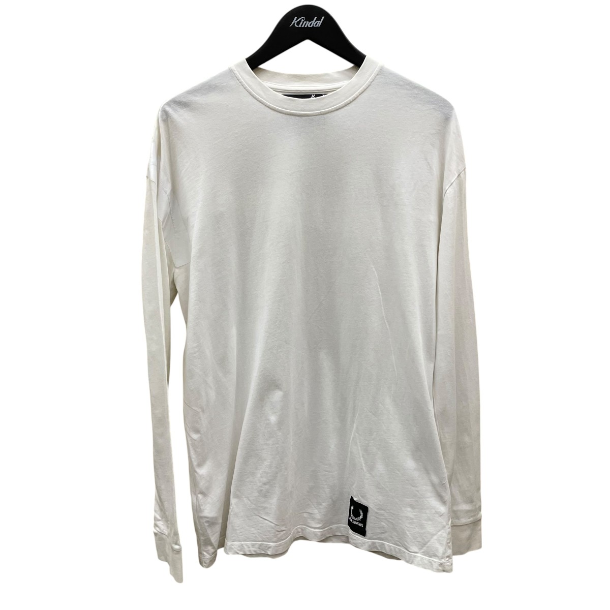 【中古】 RAF SIMONS×FRED PERRY　 ロングスリーブTシャツ ホワイト サイズ：36 【200226】（ラフシモンズ×フレッドペリー）