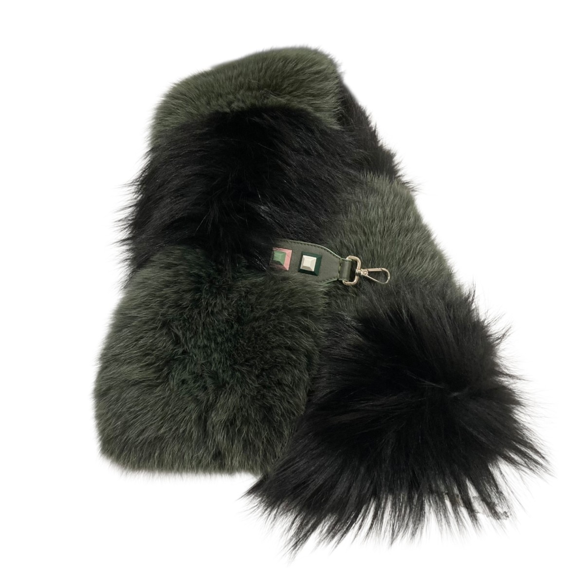 【中古】 FENDI FOX FUR ストール FNG408 714 F01ID ブラック サイズ：ワンサイズ 【価格見直し】
