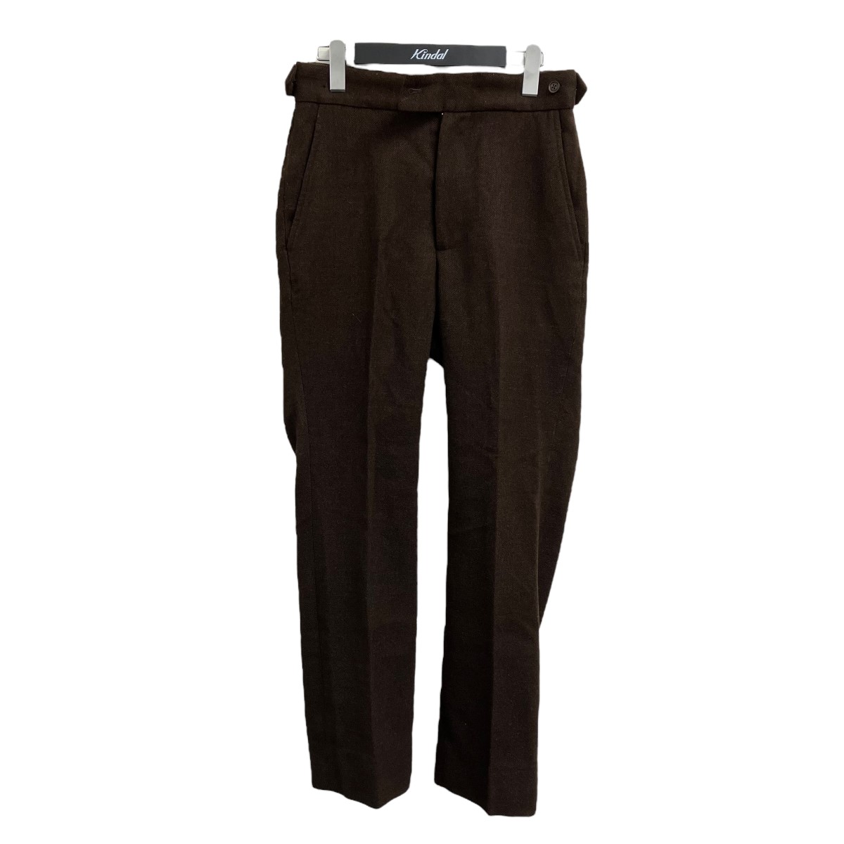 【中古】 Needles　 Side Tab Trouser ウールパンツ JO146 ブラウン サイズ：XS 【200925】（ニードルズ）