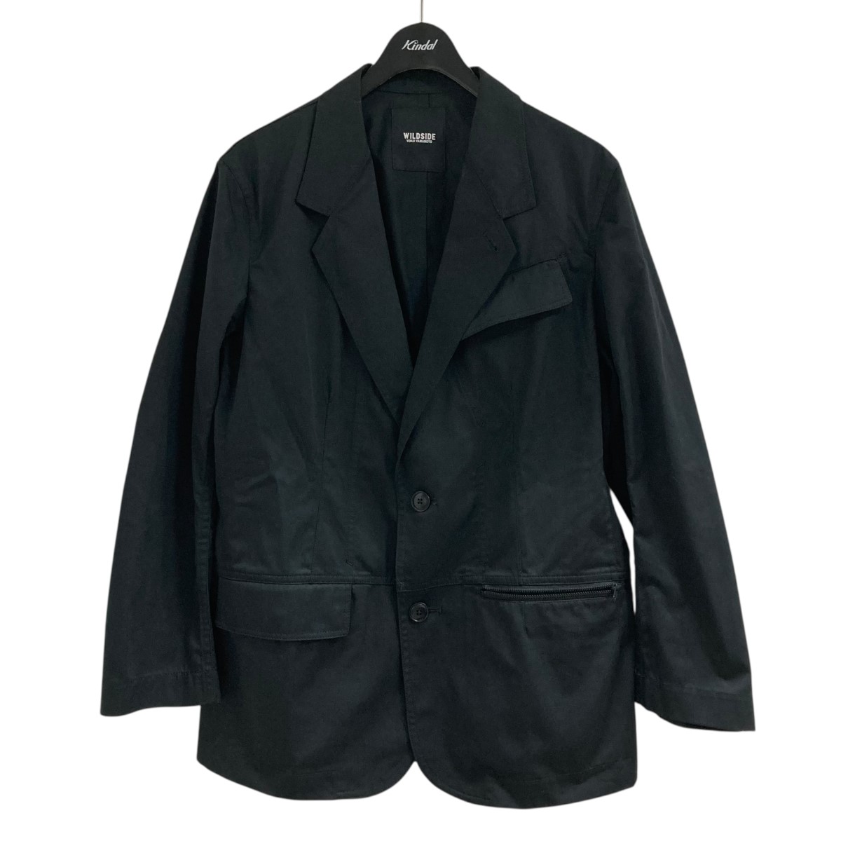 【中古】 YOHJI YAMAMOTO WILDSIDE YOHJI YAMAMOTO テーラードジャケット WE-J21-900 T／C Twill 2B Tailored Collar Jacket ブラック サイズ：1 【価格見直し】