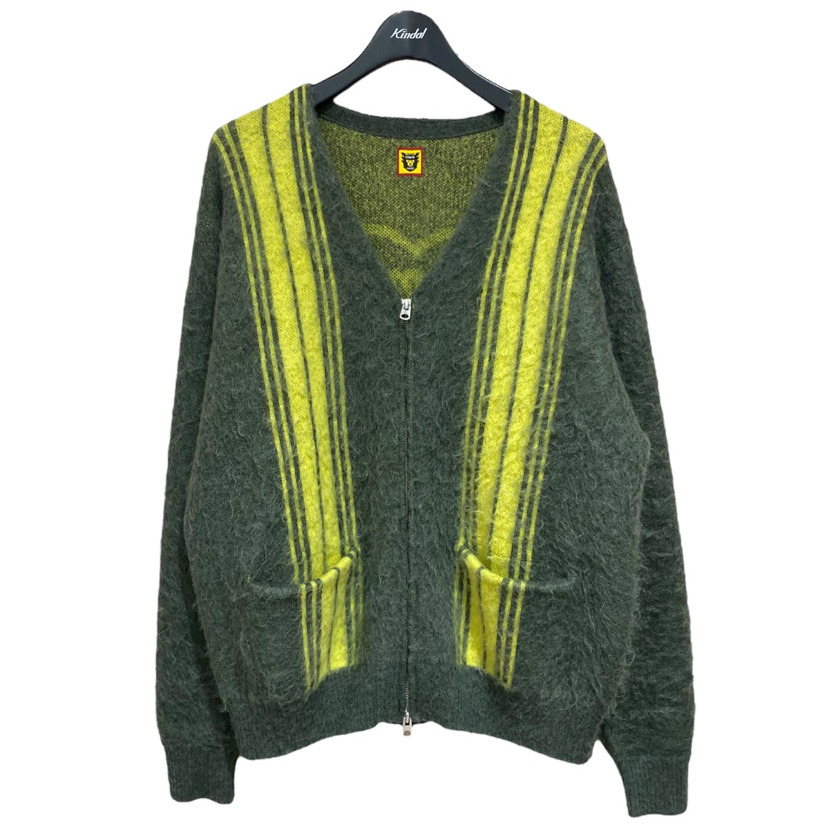 楽天市場】ヒューマンメイド ニット カーディガン 緑 グリーン メンズ