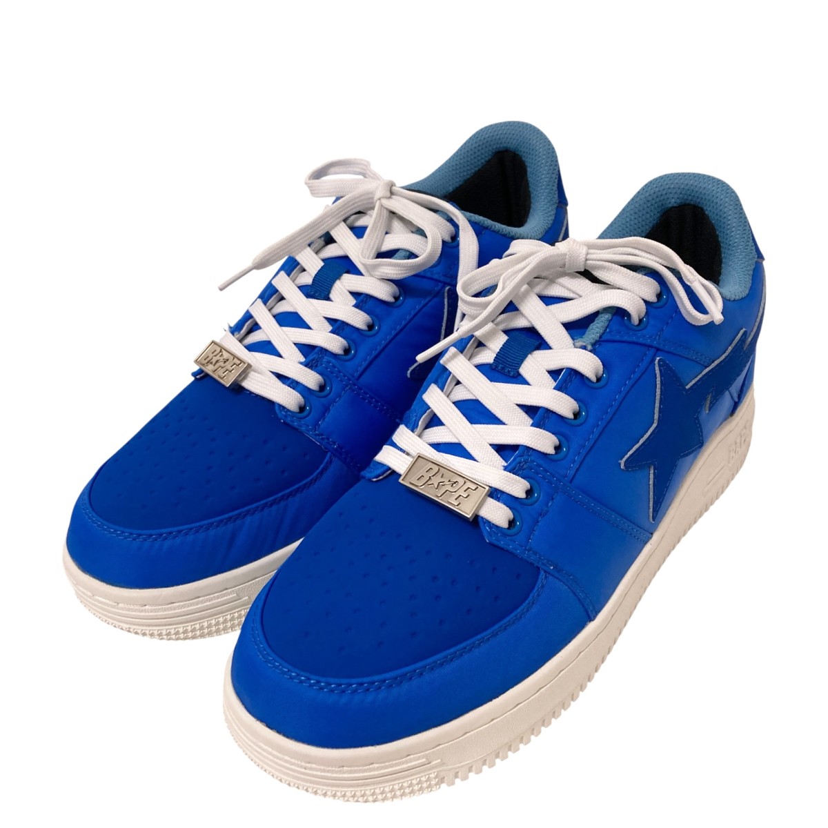 【中古】 A BATHING APE×STASH BAPE STA LOW M2 スニーカー 1G73191906 ブルー サイズ：27cm 【価格見直し】