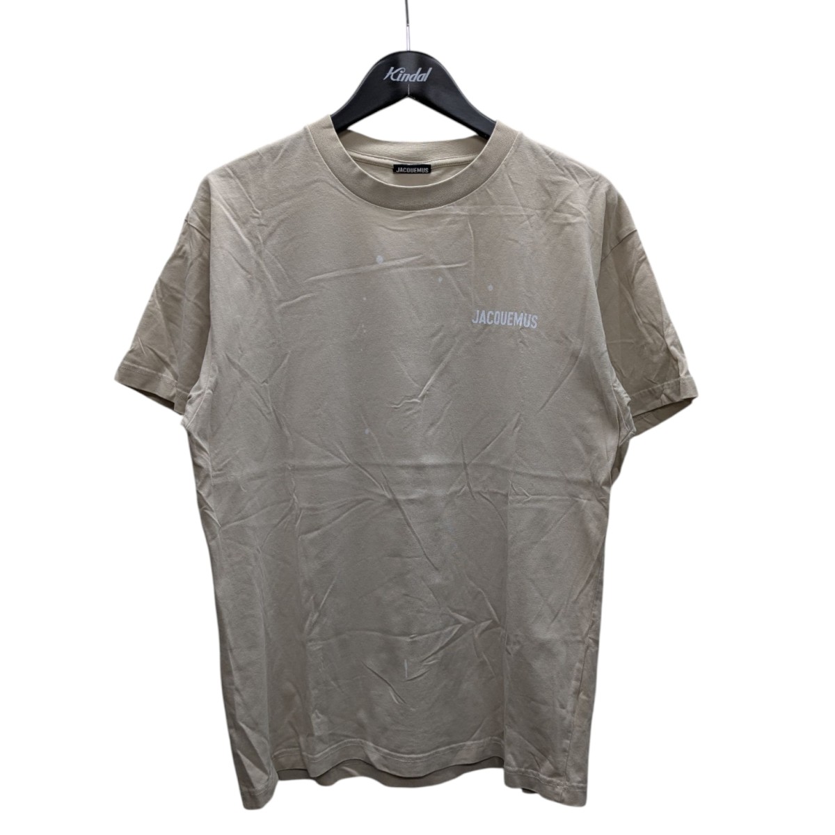 【中古】 JACQUEMUS　 プリントTシャツ ベージュ サイズ：L 【300326】（ジャックムス）