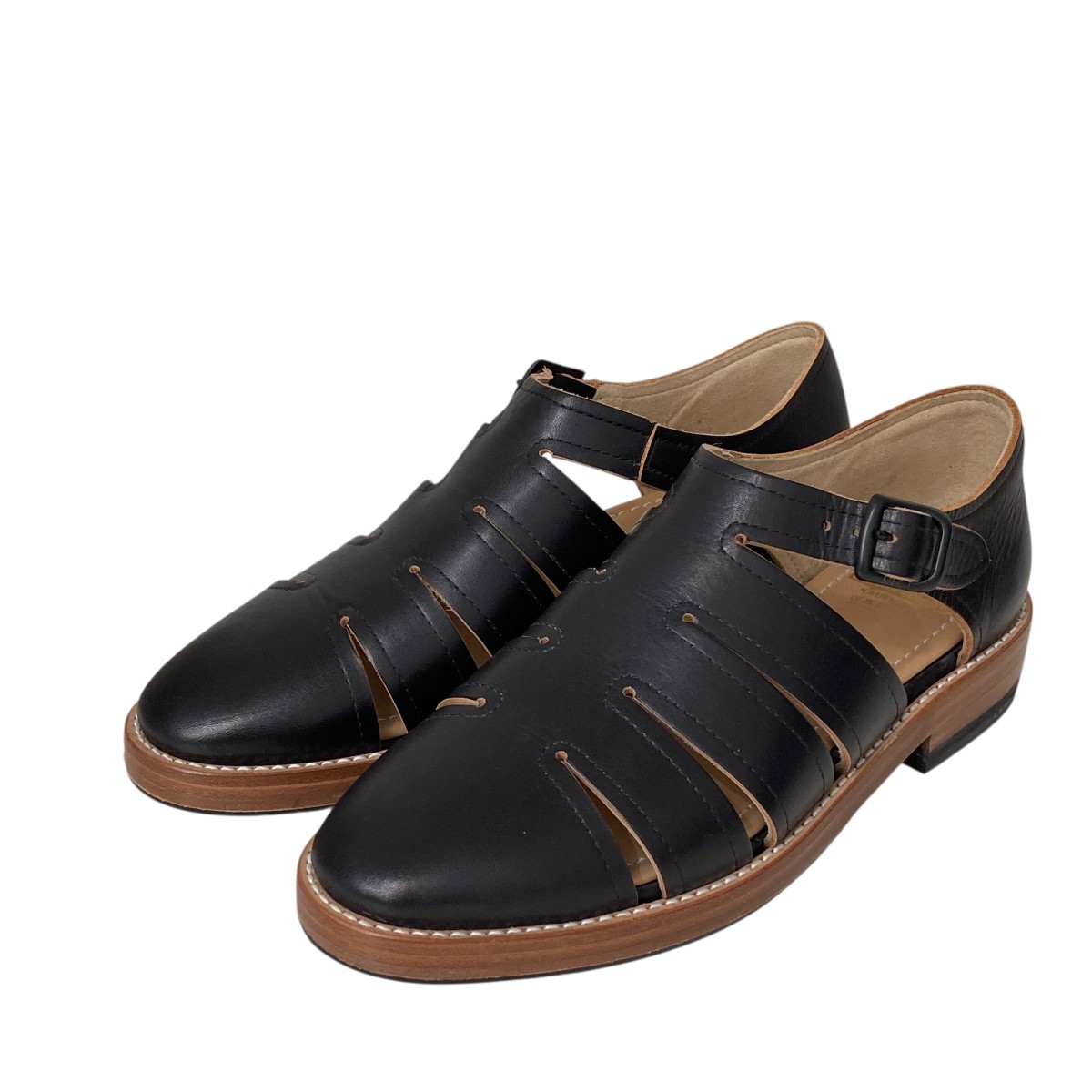 【中古】 MAISON EUREKA　 GURKHA SANDAL グルカサンダル 2400013211727 ブラック サイズ：38(24.5cm～25.0cm相当） 【210925】（メゾンエウレカ）