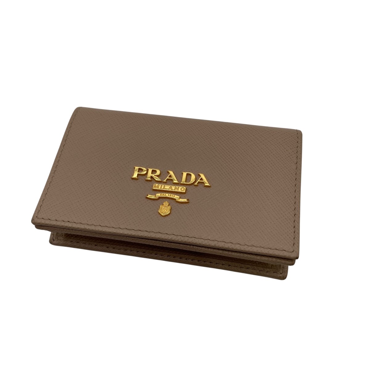 【中古】 PRADA サフィアーノカードケース ピンクベージュ サイズ：- 【価格見直し】 13,167円