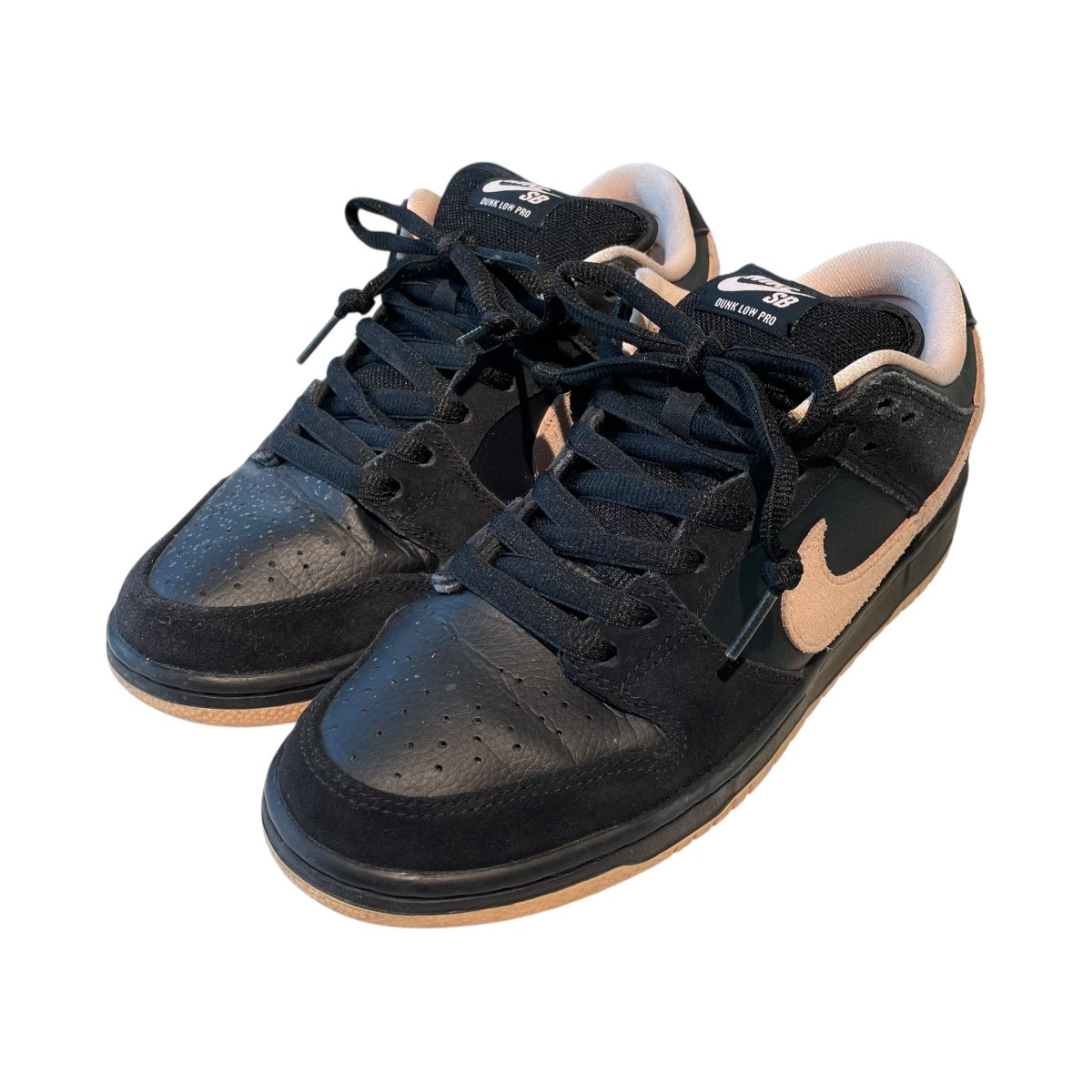 【中古】 NIKE SB Dunk Low PRO スニーカー BQ6817-003 ブラック×ピンク サイズ：27 【価格見直し】