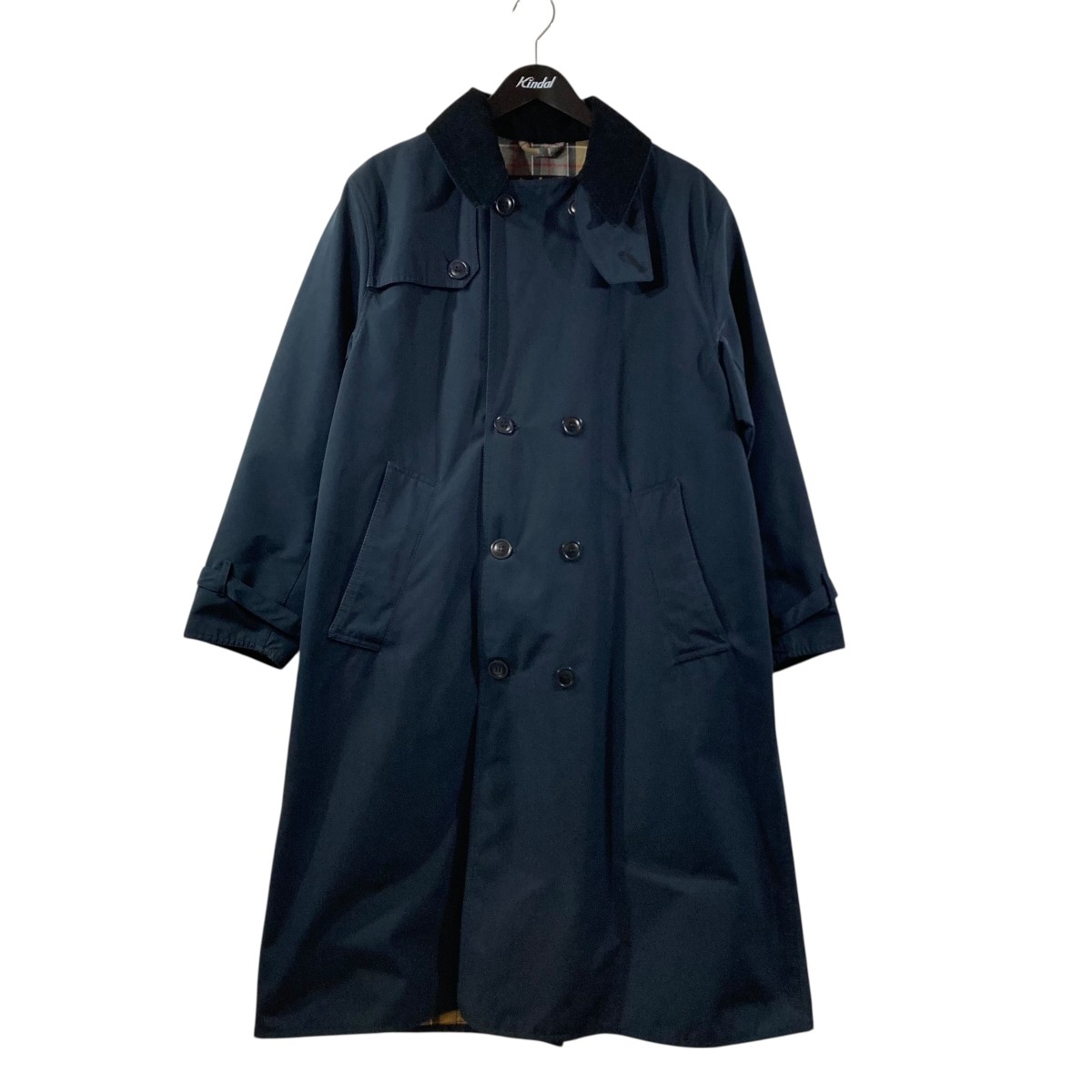 【中古】 Barbour 2レイヤードトレンチコート 1702297 ネイビー サイズ：36 【価格見直し】