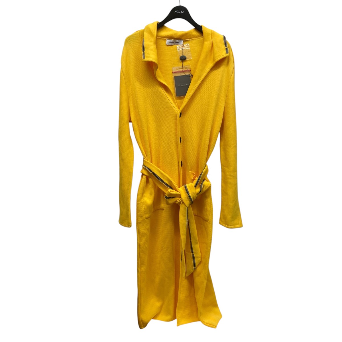 【中古】 Kiko Kostadinov UGO KNITTED COAT ガウンコート 00162024 イエロー サイズ：44 【価格見直し】