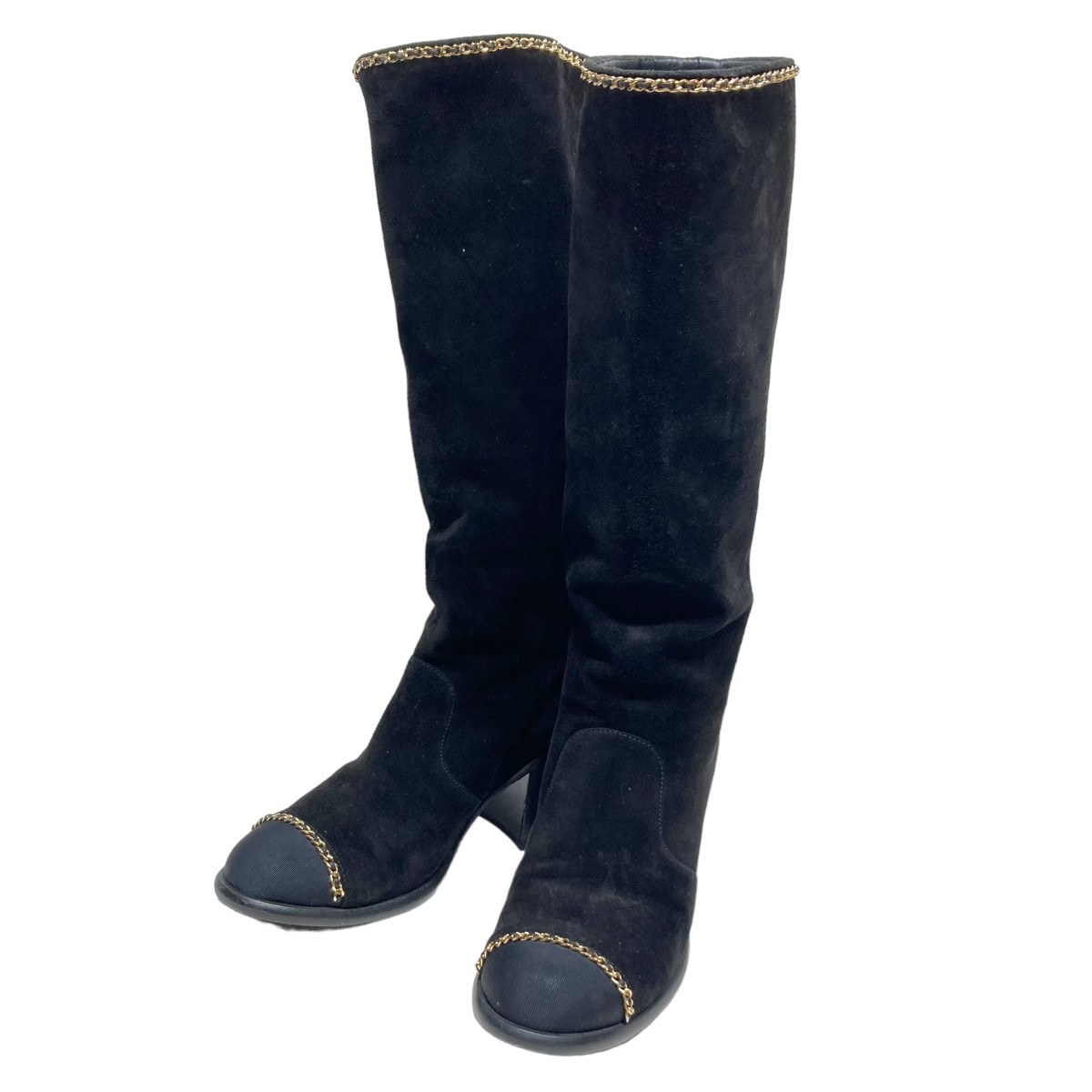 美品 CHANEL シャネル ロングブーツ ネイビー スウェード 36C 楽天市場】シャネル ロングブーツの通販