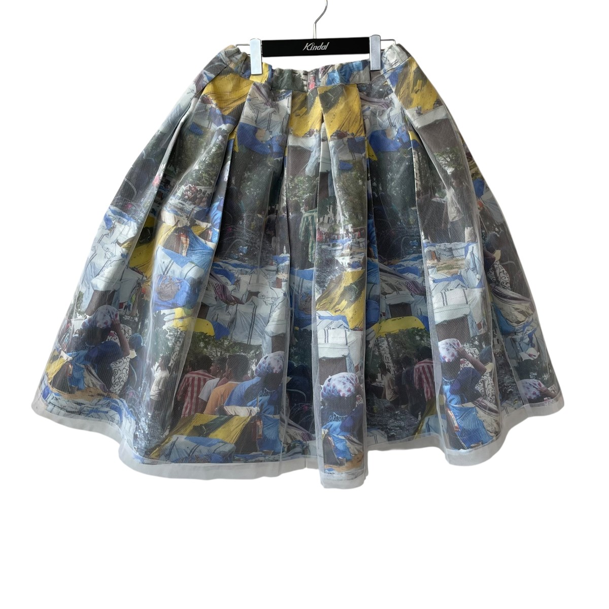 【中古】 COMME des GARCONS 25SS スカート GO-S014 ホワイト×マルチカラー サイズ：S 【価格見直し】