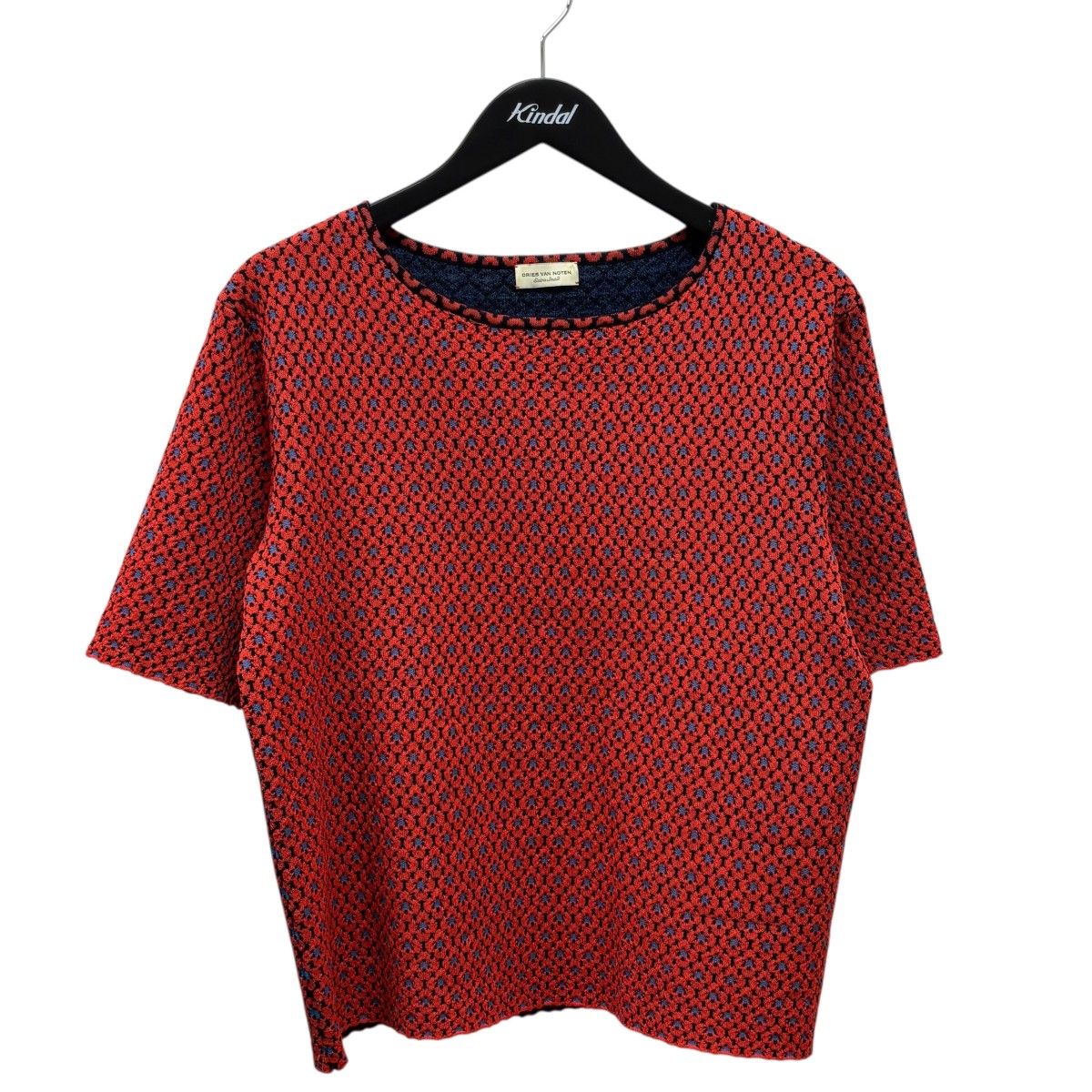 【中古】DRIES VAN NOTEN 半袖編み物 赤いこと 大いさ：XS 【220925】（ドリスヴァンノッテン） ニット・セーター-トップス