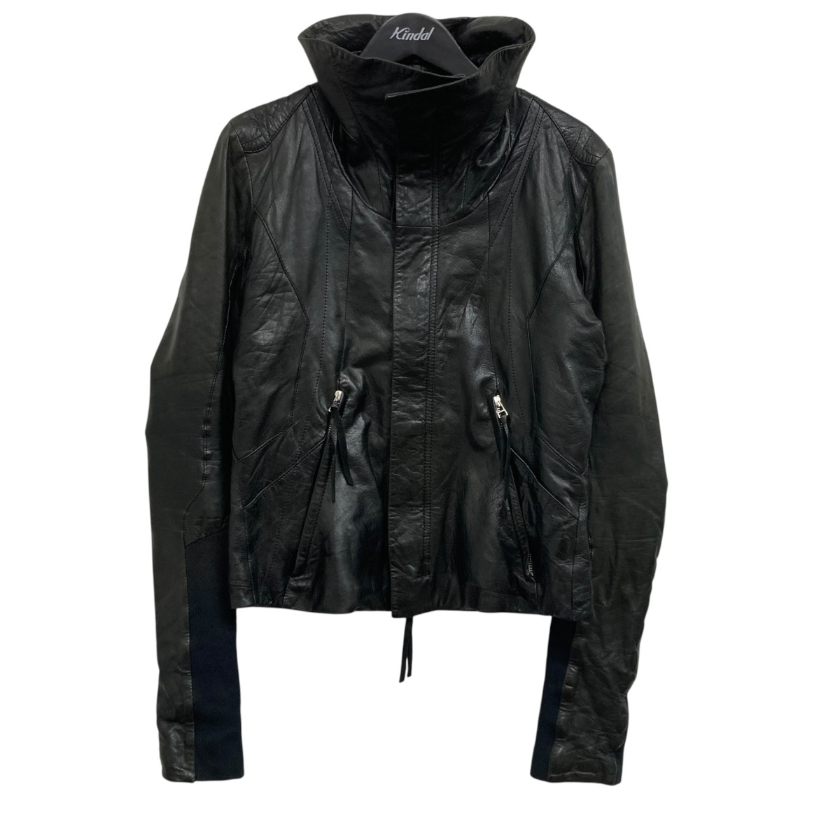 Ekam 変形レザージャケット 楽天市場】EKAM【エカム】 ブラック ジャージー切替 変形 レザー