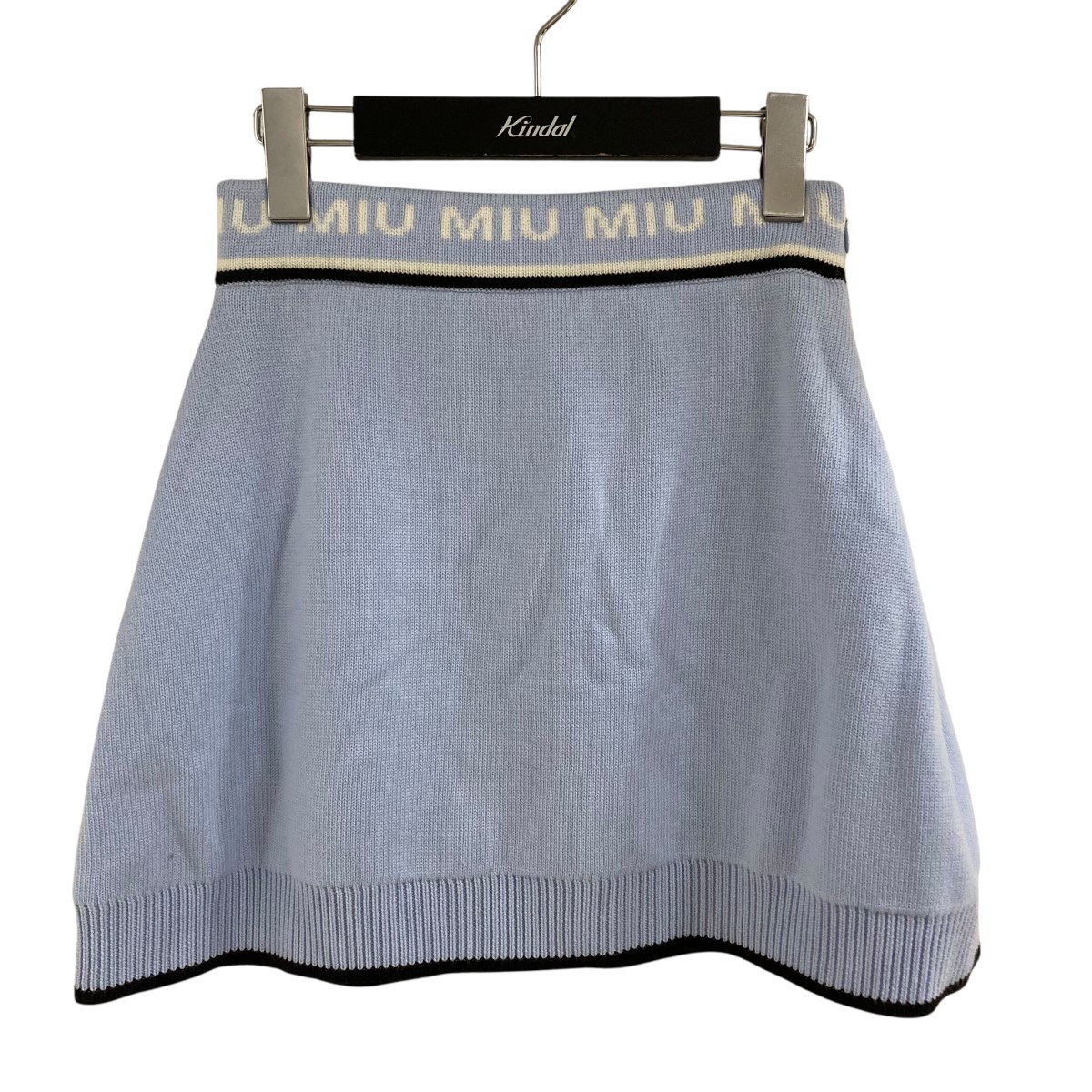 ミュウミュウ　miumiuスカート40 Miu Miu ミュウミュウ ミニスカート | ニュートラル | FARFETCH JP