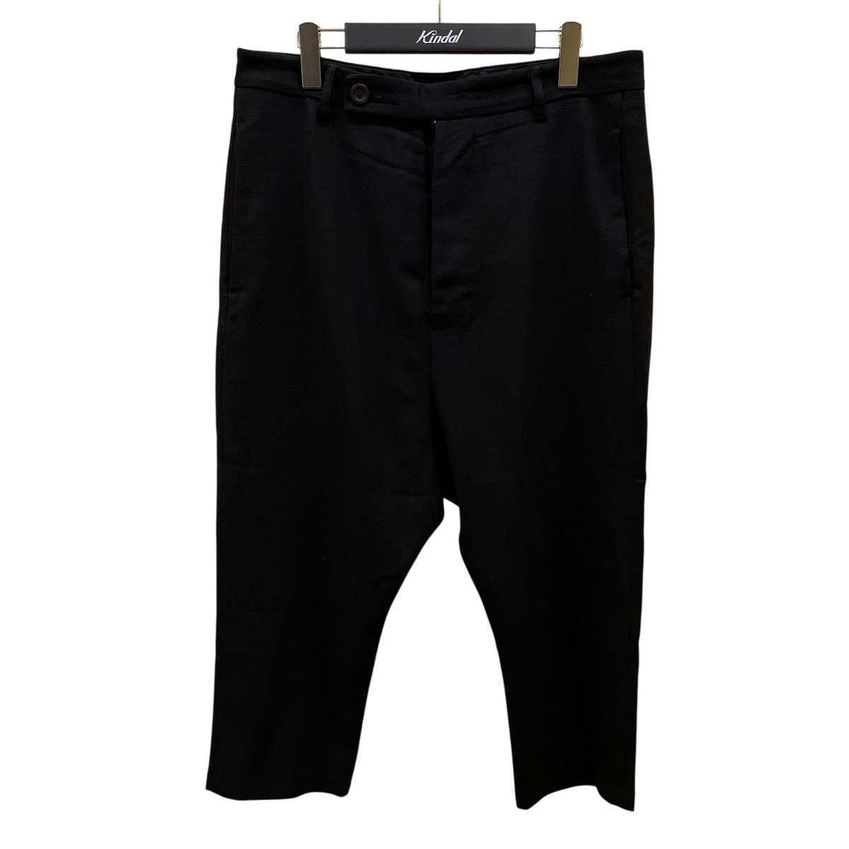 【中古】 RICK OWENS ウールスラックス ブラック サイズ：48 【価格見直し】