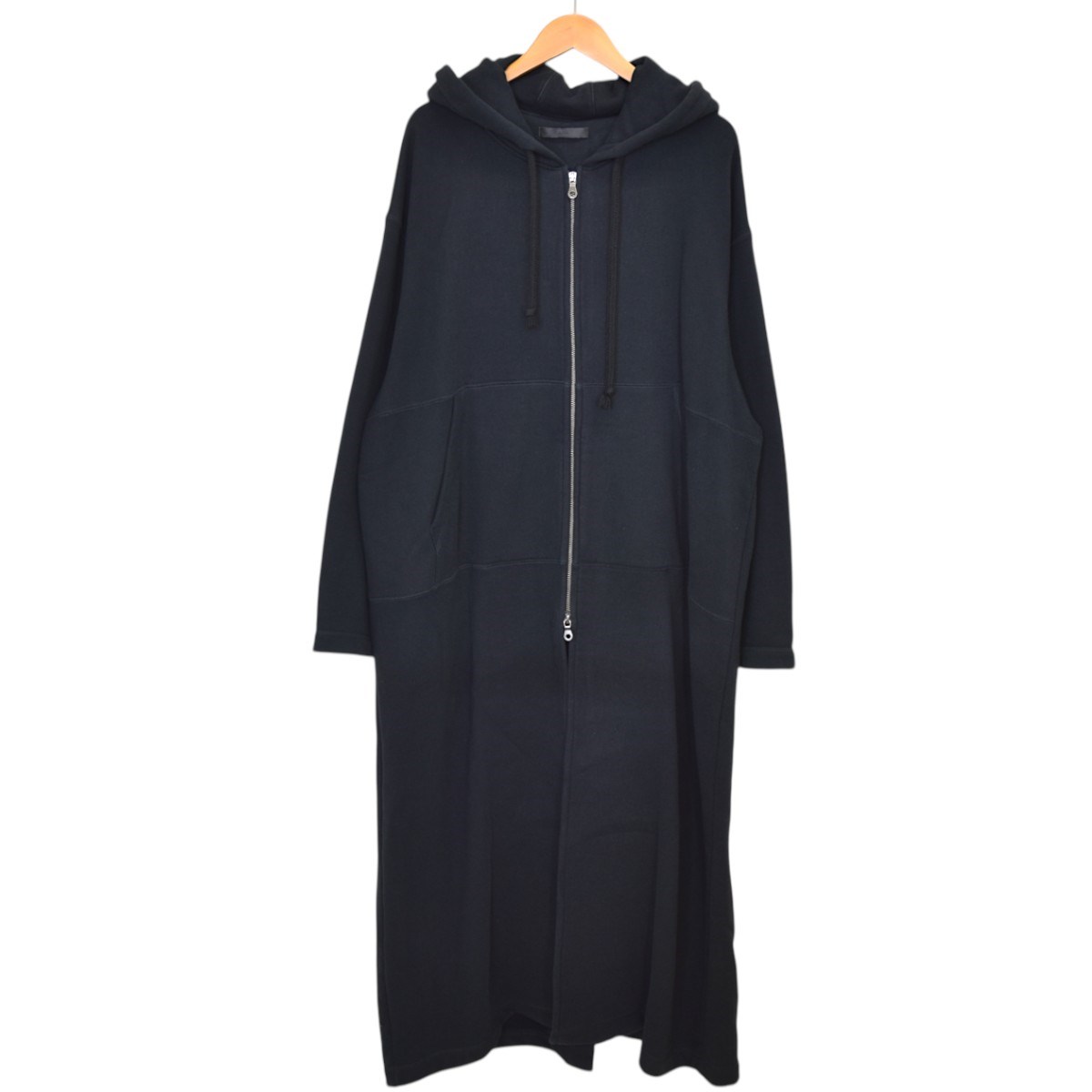【中古】 juha　 EXTREME OVER HOODIE スウェットコート 10190102 ブラック サイズ：3 【220925】（ユハ）
