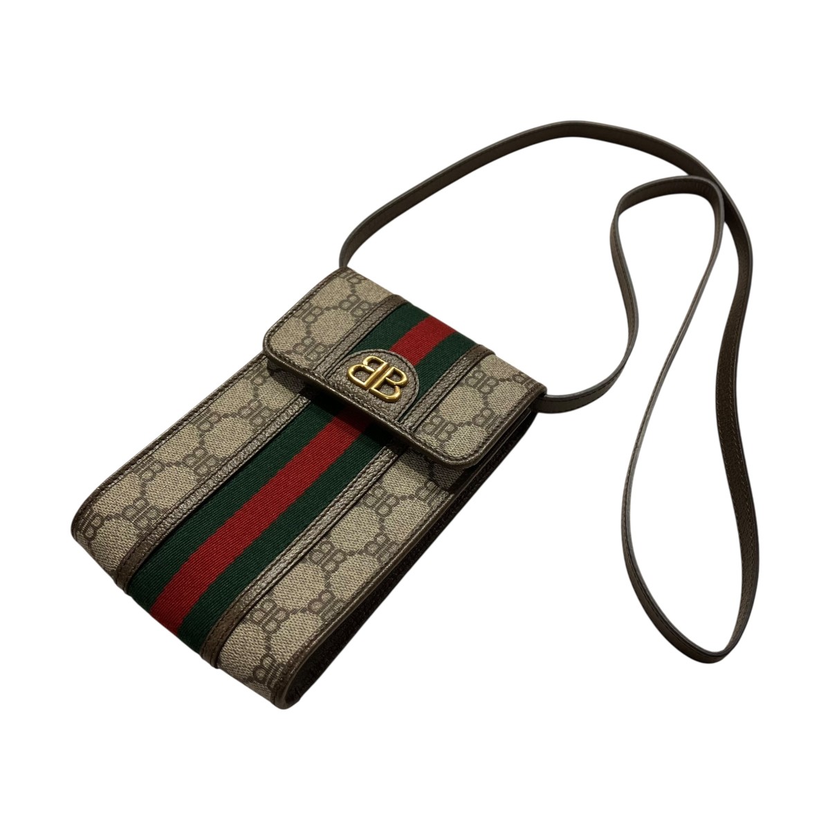 【中古】\u003cBR\u003eBALENCIAGA×GUCCI\u003cBR\u003eザハッカープロジェクト 肩先合財袋 680130 ベージュ 大いさ：書きとどめるなし\u003cBR\u003e【通貨価値思いなおす】