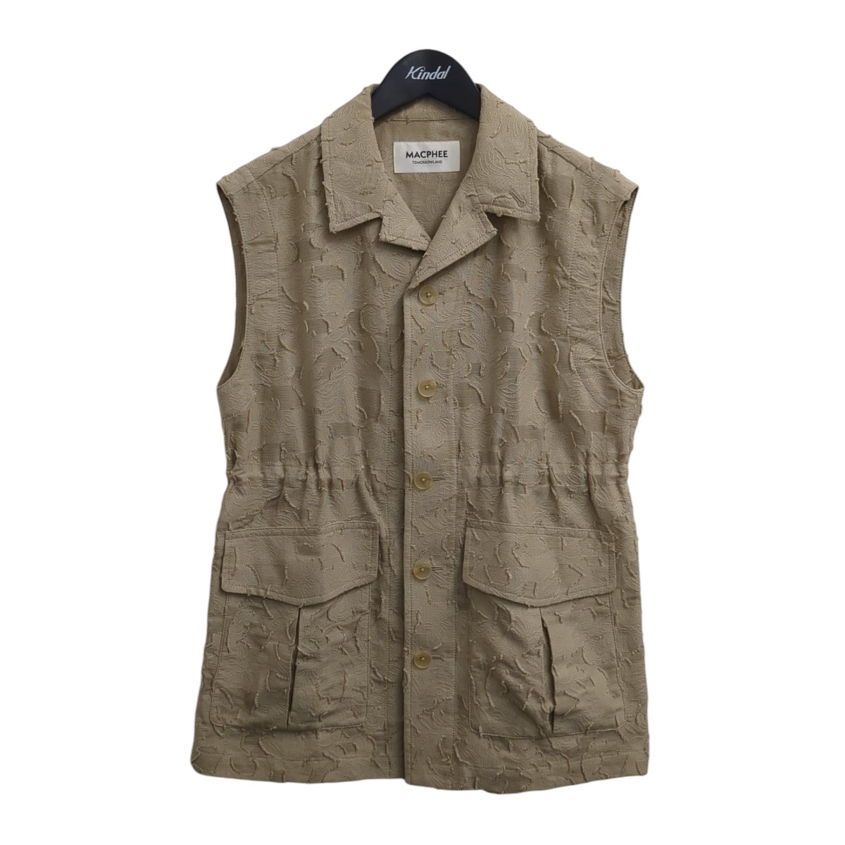 【中古】 MACPHEE　 25SS ジレ 12075207632 ベージュ サイズ：36 【240925】（マカフィー）