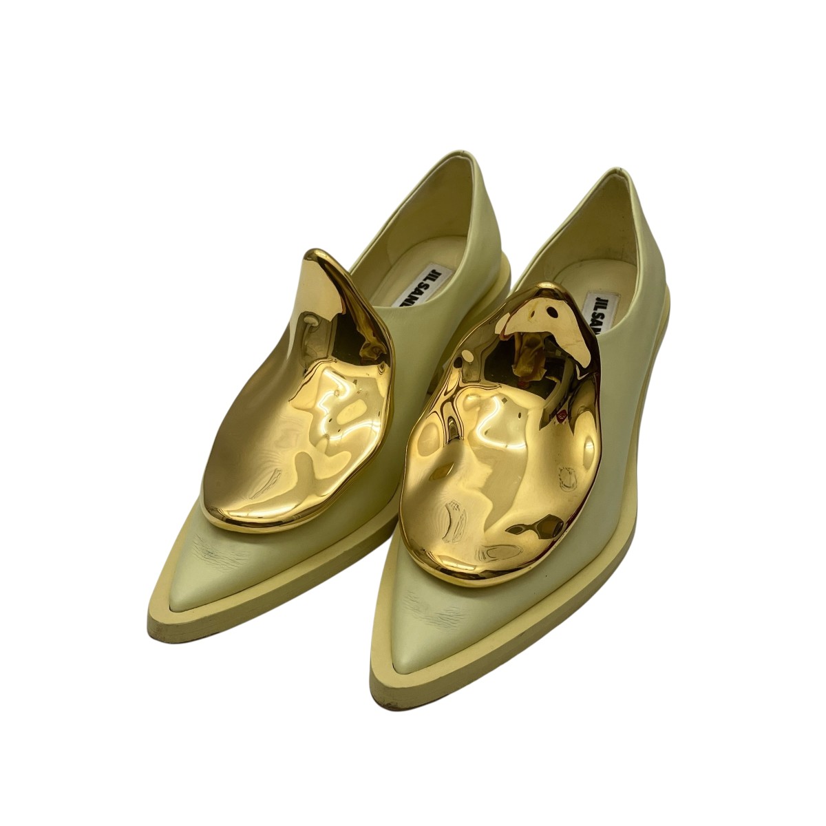 【中古】JIL SANDER ヒールシューズ イエロー サイズ：37.5 【240925】（ジルサンダー）