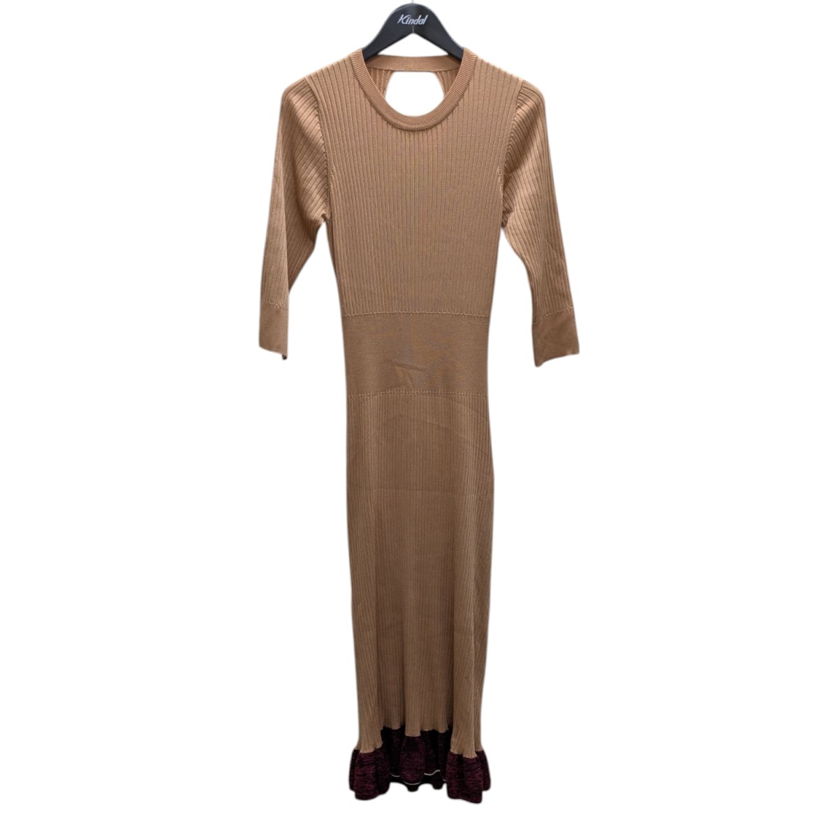 【中古】 TOGA PULLA　 ニットワンピース ベージュ サイズ：38 【240925】（トーガプルラ）