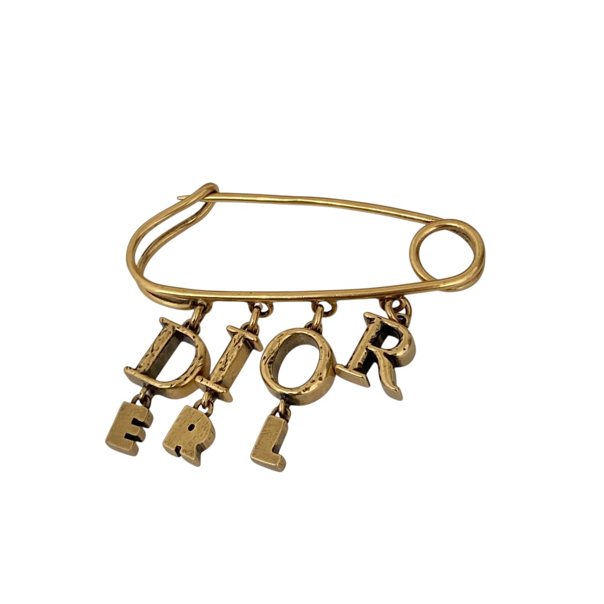 【中古】DIOR×ERL 胸飾り ゴールド 【240925】（クリスチャンディオール×イーアールエル）