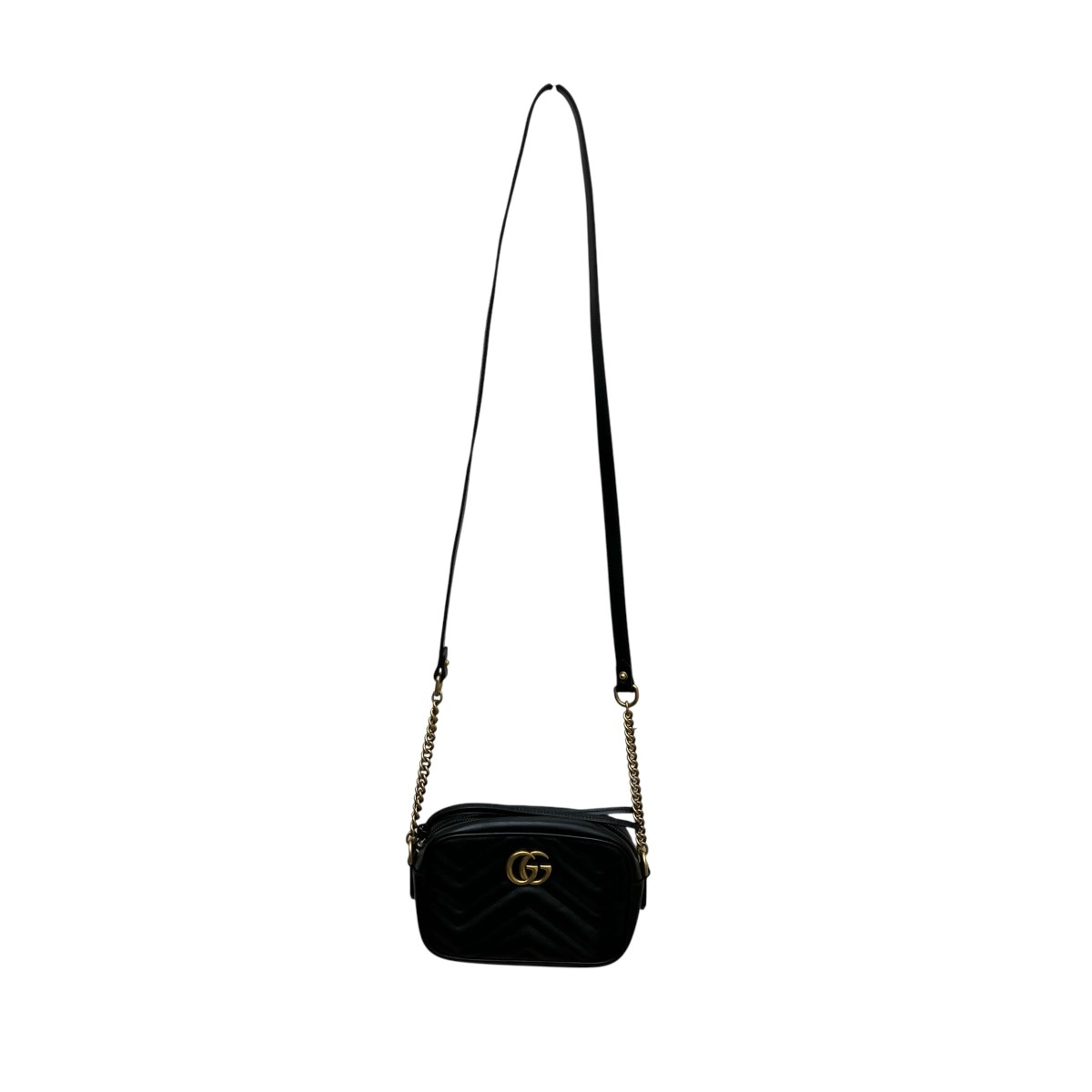 【中古】 GUCCI ミニカメラショルダーバッグ 448065 ブラック 【価格見直し】 57,838円
