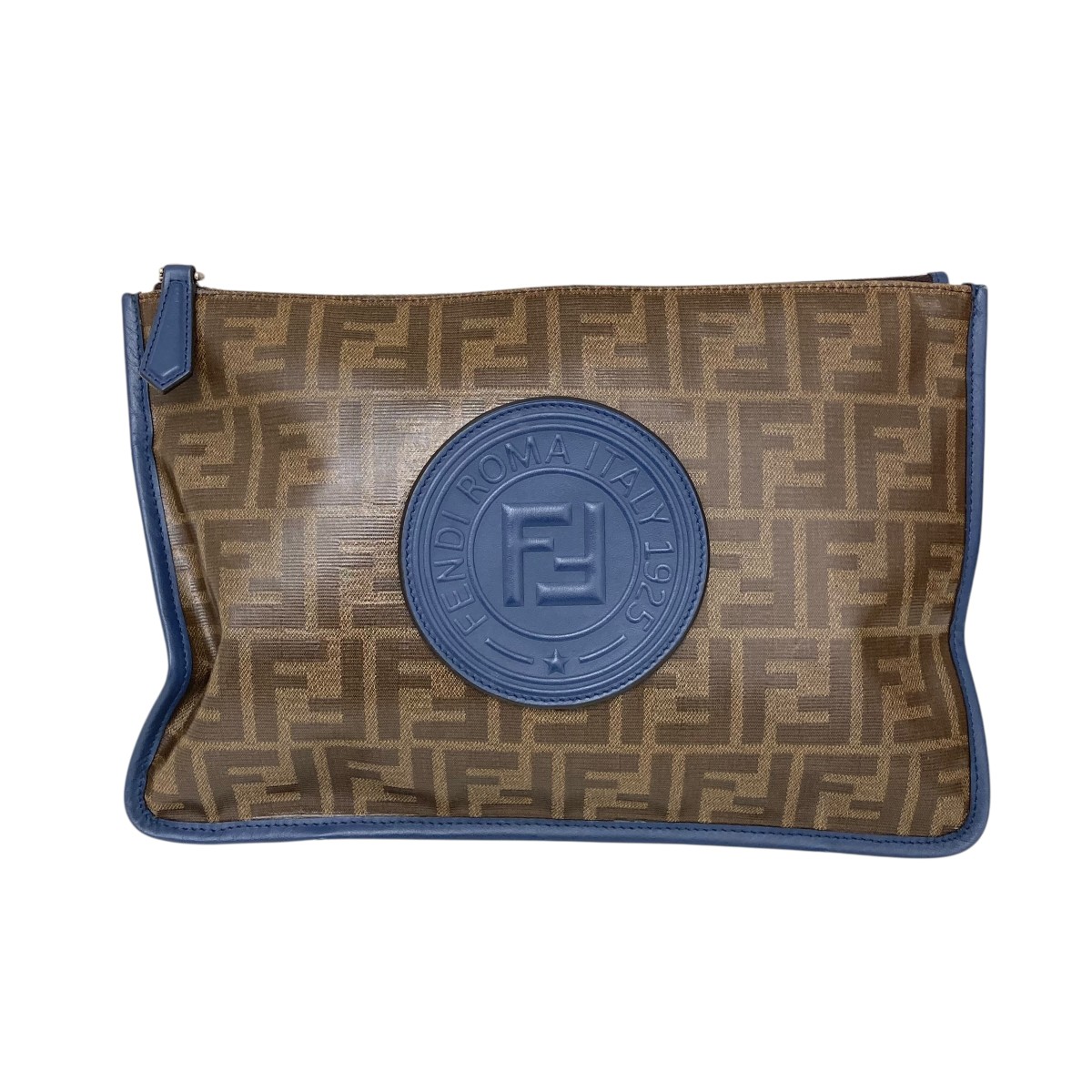 【中古】 FENDI　 クラッチバッグ 7N0078 ブラウン 【250925】（フェンディ）