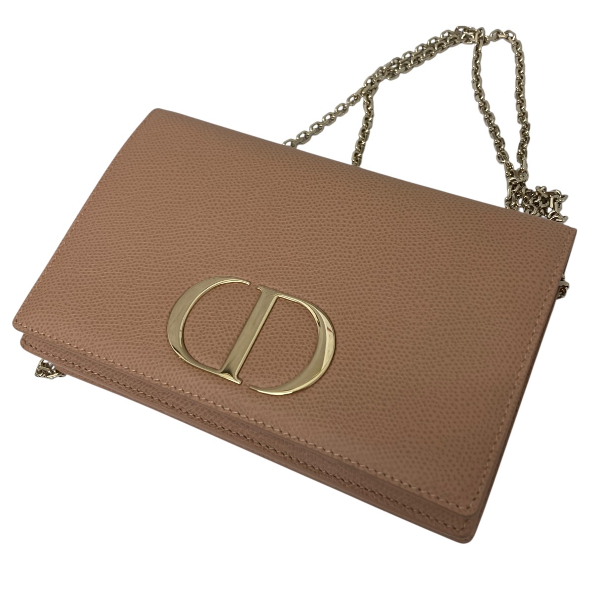 【中古】 Christian Dior 30モンテーニュ2WAYショルダーポーチ ピンク×ゴールド 【価格見直し】