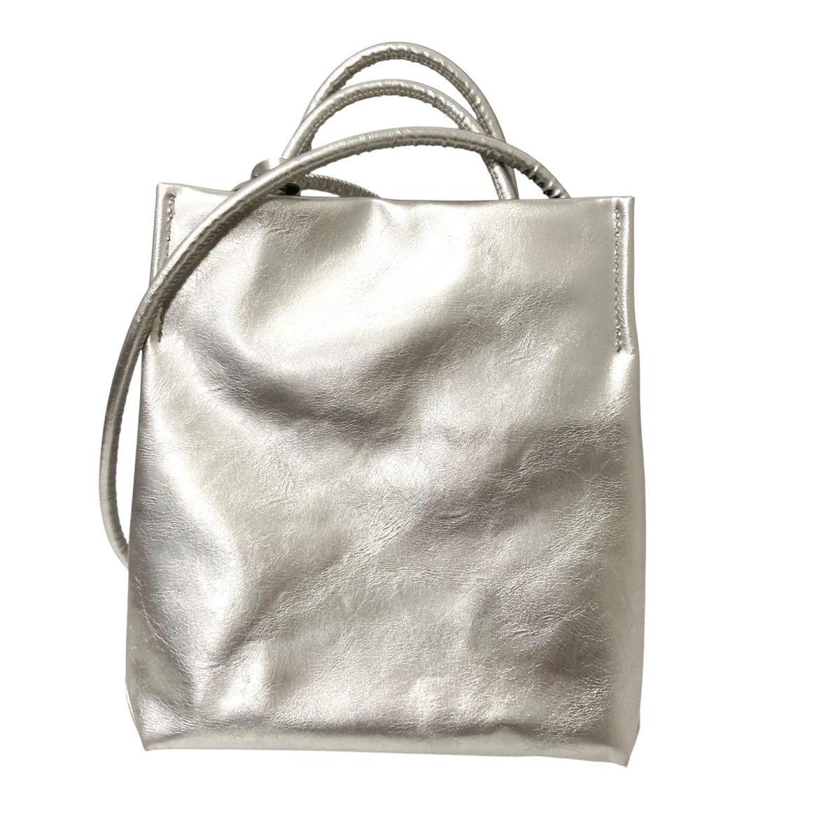 【中古】 LAYAS Thin Handle TOTE S 2WAYショルダーバッグ シルバー 【価格見直し】