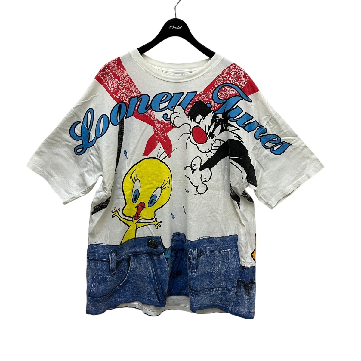 【中古】 ALL SPORT Looney Tunes 90’ｓ Vintage Tシャツ ホワイト サイズ：XXL 【価格見直し】