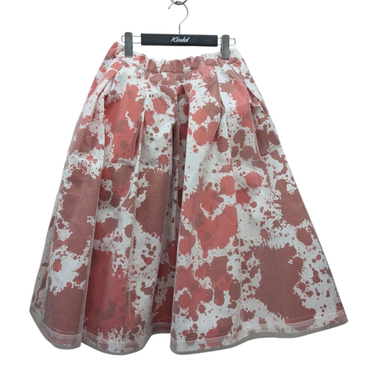 【中古】 COMME des GARCONS 25SS チュールスカート GO-S006 ホワイト×レッド サイズ：XS 【価格見直し】