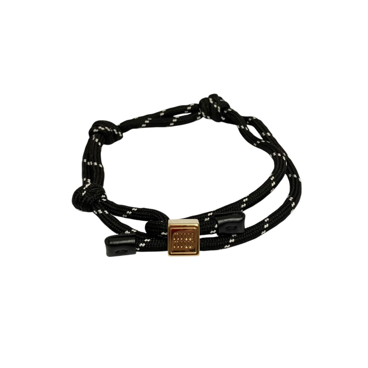 楽天市場】ミュウミュウ MIU MIU レザーxメタル ブレスレット