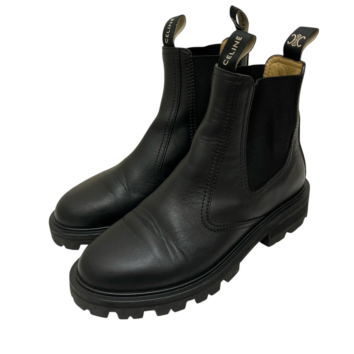 楽天市場】セリーヌ CELINE チェルシーブーツ ブラック メンズ 大きい