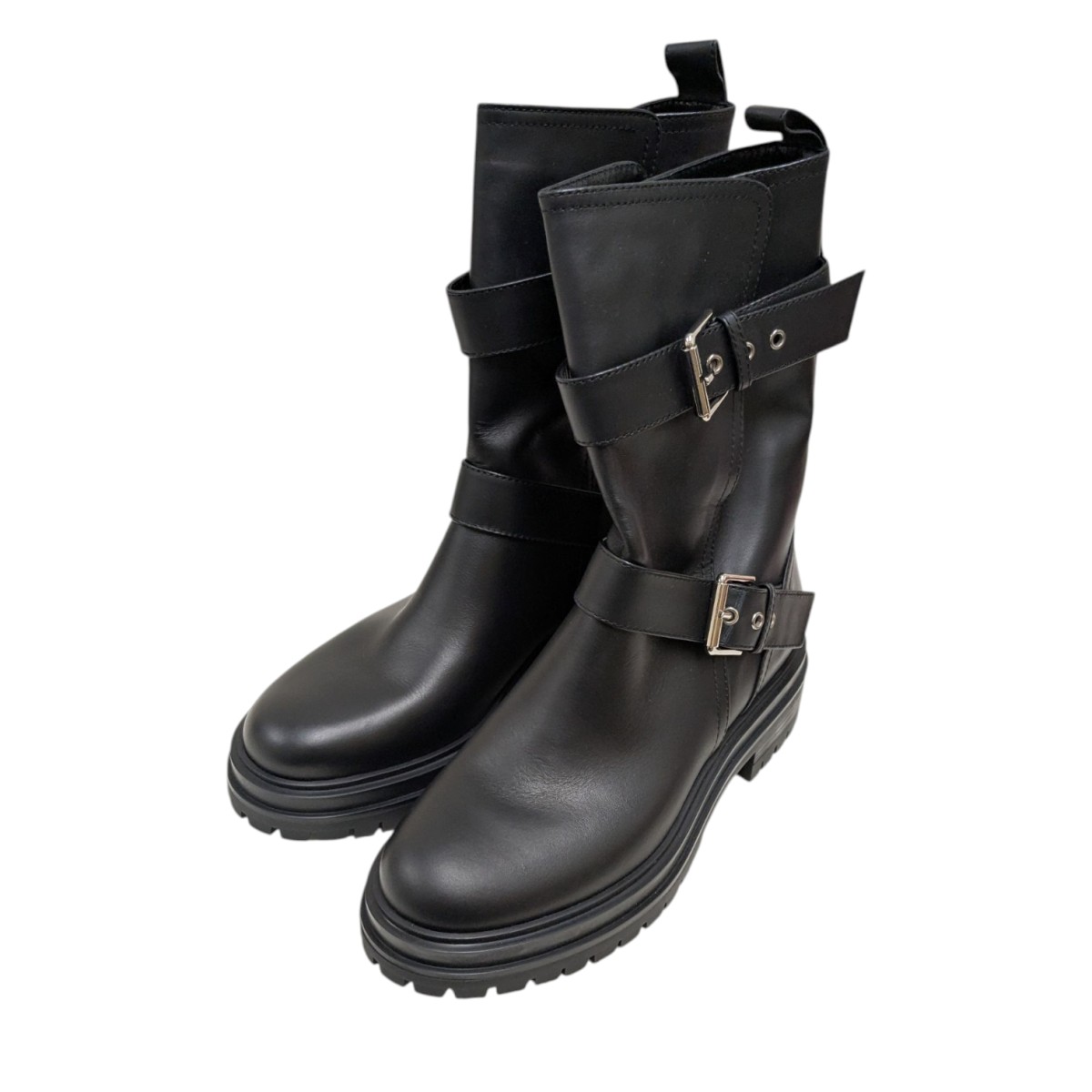 【中古】 Gianvito Rossi ブーティ ブラック サイズ：36 1/2 【価格見直し】