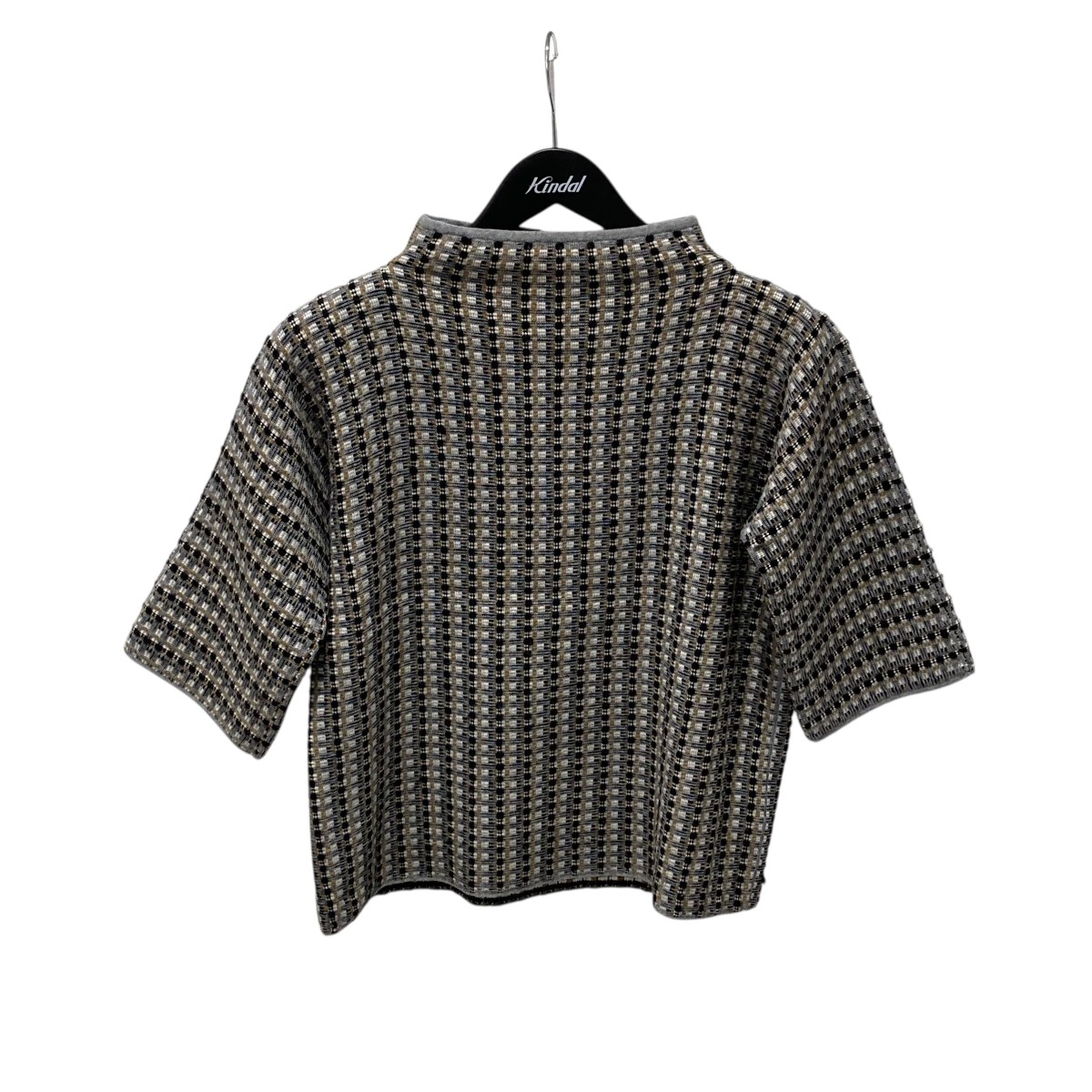 【中古】 GIORGIO ARMANI 半袖ニット マルチカラー サイズ：42 【価格見直し】