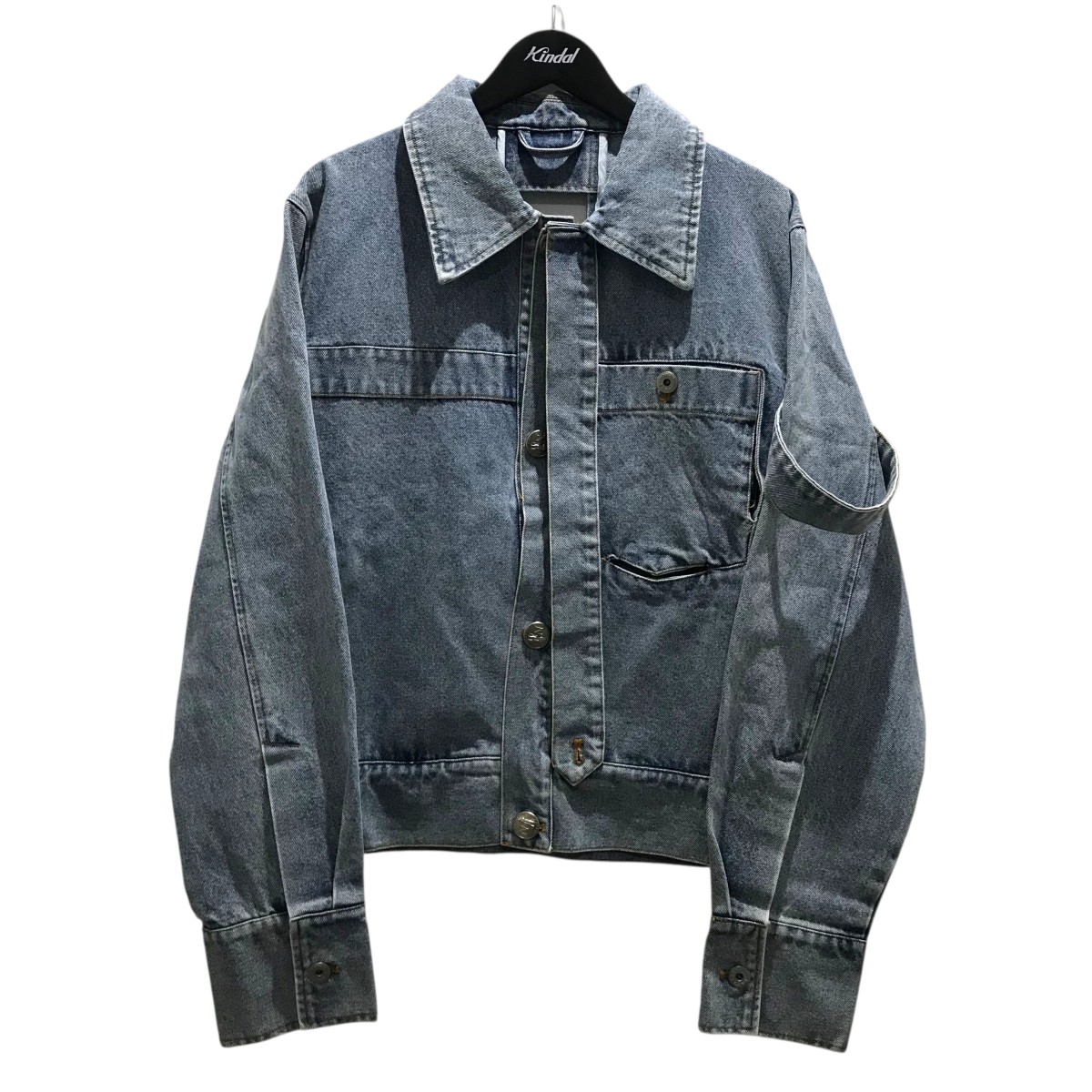 【中古】 NULLUS デザインデニムジャケット NUSS24JAC004 ライトインディゴ サイズ：2 【価格見直し】