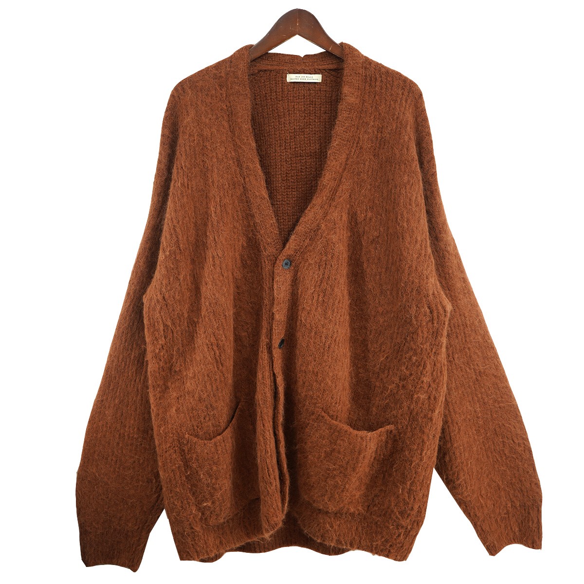 【中古】 OLD JOE ＆ Co． SHAGGY ALPAKA CARDY シャギー アルパカ ニット カーディガン ブラウン サイズ：40 【価格見直し】