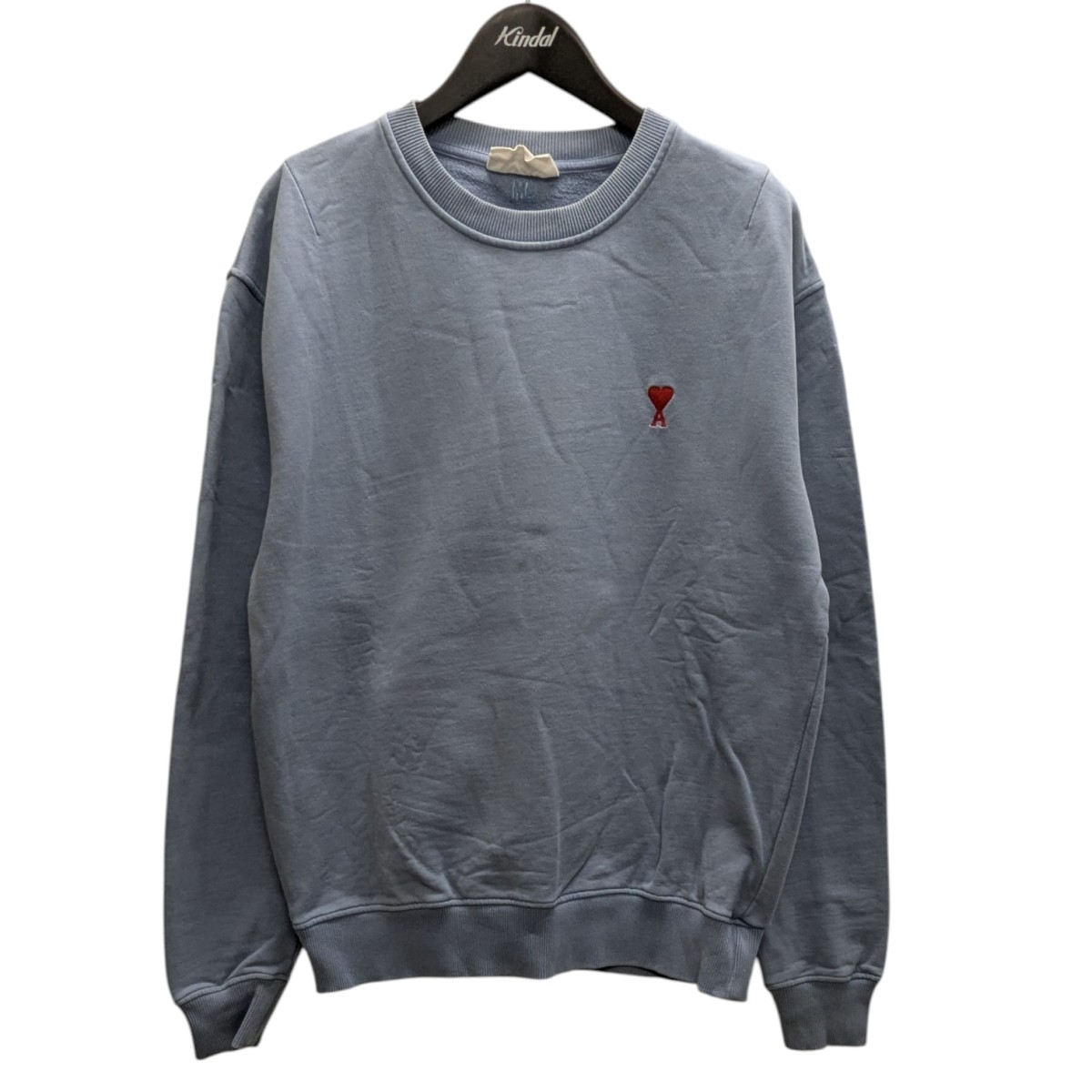【中古】 AMI Alexandre Mattiussi クルーネックスウェット ブルー サイズ：L 【価格見直し】